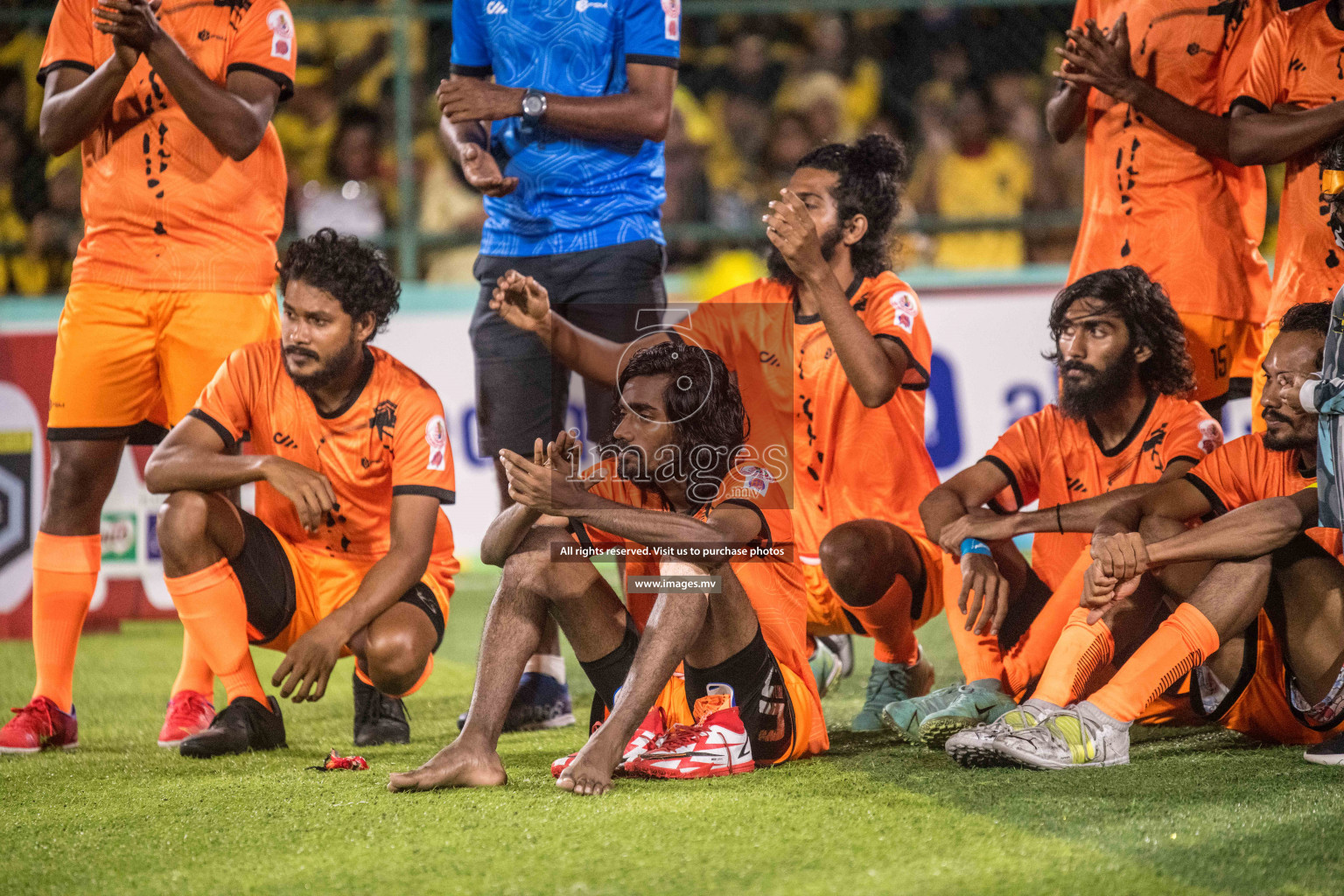 RRC Vs FSM in the Semi Finals of Club Maldives 2021 held in Hulhumale, Maldives on 19 December 2021. Photos: Nausham Waheed / images.mv