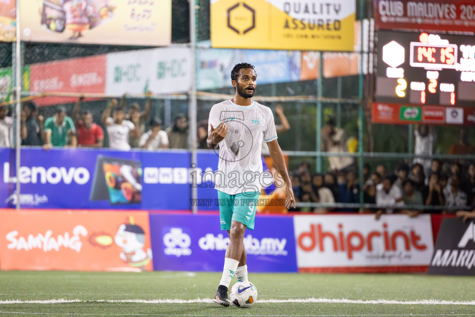 RRC vs MPL in Semi Finals of Club Maldives Cup 2024 held in Rehendi Futsal Ground, Hulhumale', Maldives on Monday, 14th October 2024. Photos: Ismail Thoriq / images.mv