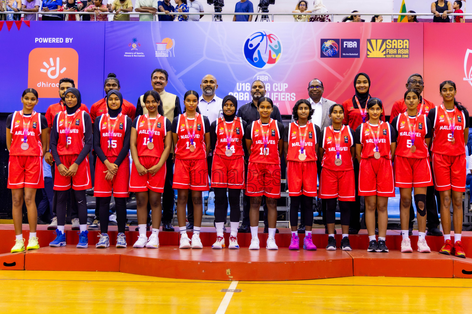 Closing Ceremony of Under 16 Asian Cup SABA Qualifiers 2025 was held in Social Center, Male', Maldives on Sunday, 15th June 2025. Photos: Nausham Waheed / images.mv