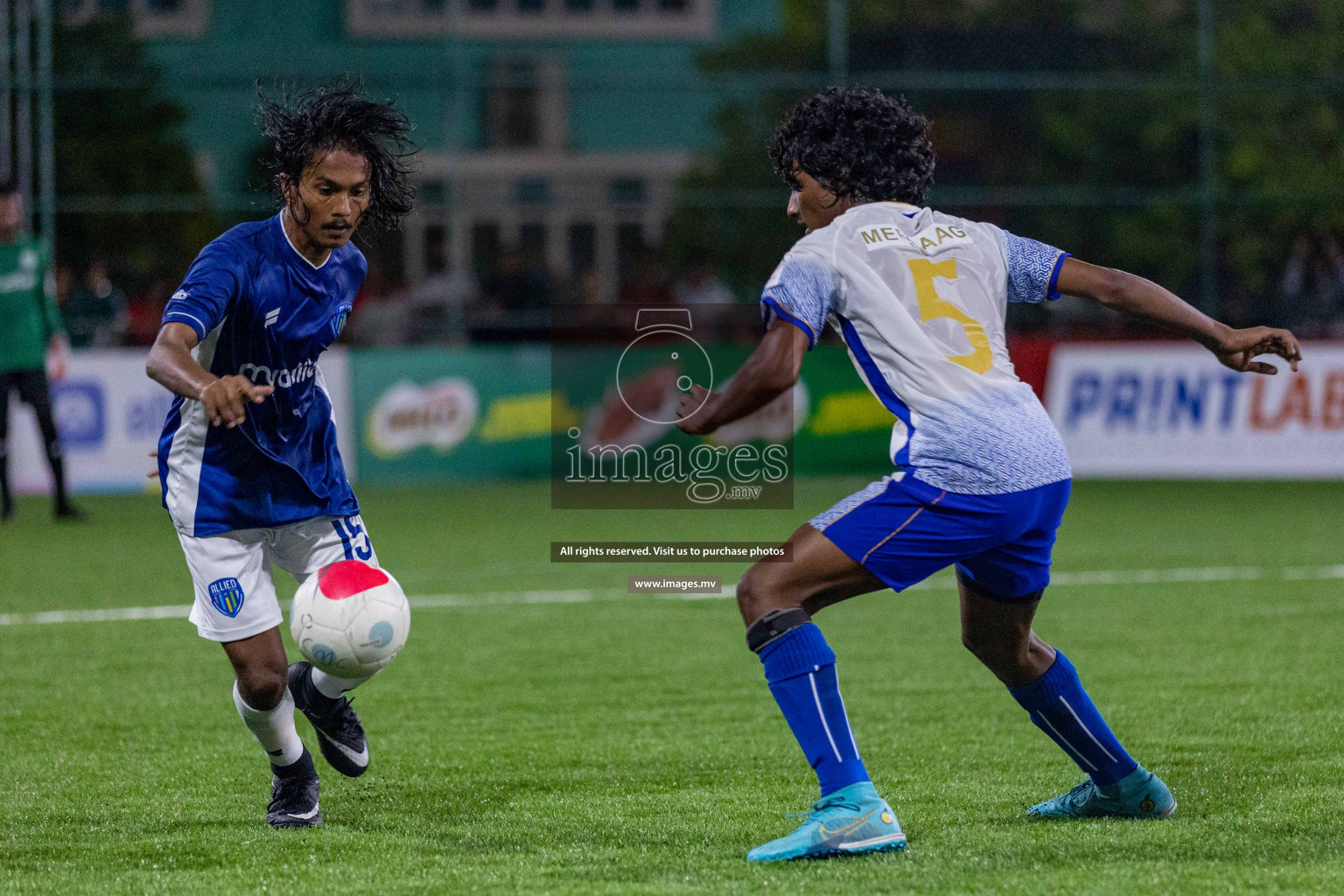 Team Allied vs Muleeaage RC in Club Maldives Cup 2022 was held in Hulhumale', Maldives on Wednesday, 12th October 2022. Photos: Ismail Thoriq/ images.mv