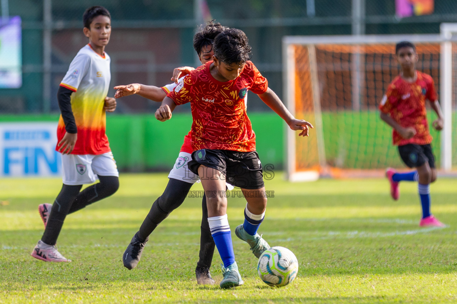 Club Eagles vs Super United Sports (U12) in Day 4 of Dhivehi Youth League 2024 held at Henveiru Stadium on Thursday, 28th November 2024. Photos: Shuu Abdul Sattar/ Images.mv