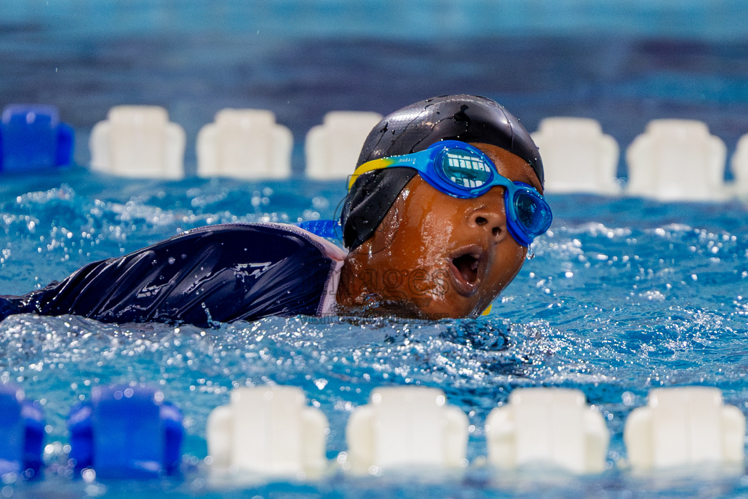 Day 1 of BML 5th National Swimming Kids Festival 2024 held in Hulhumale', Maldives on Monday, 18th November 2024. Photos: Nausham Waheed / images.mv