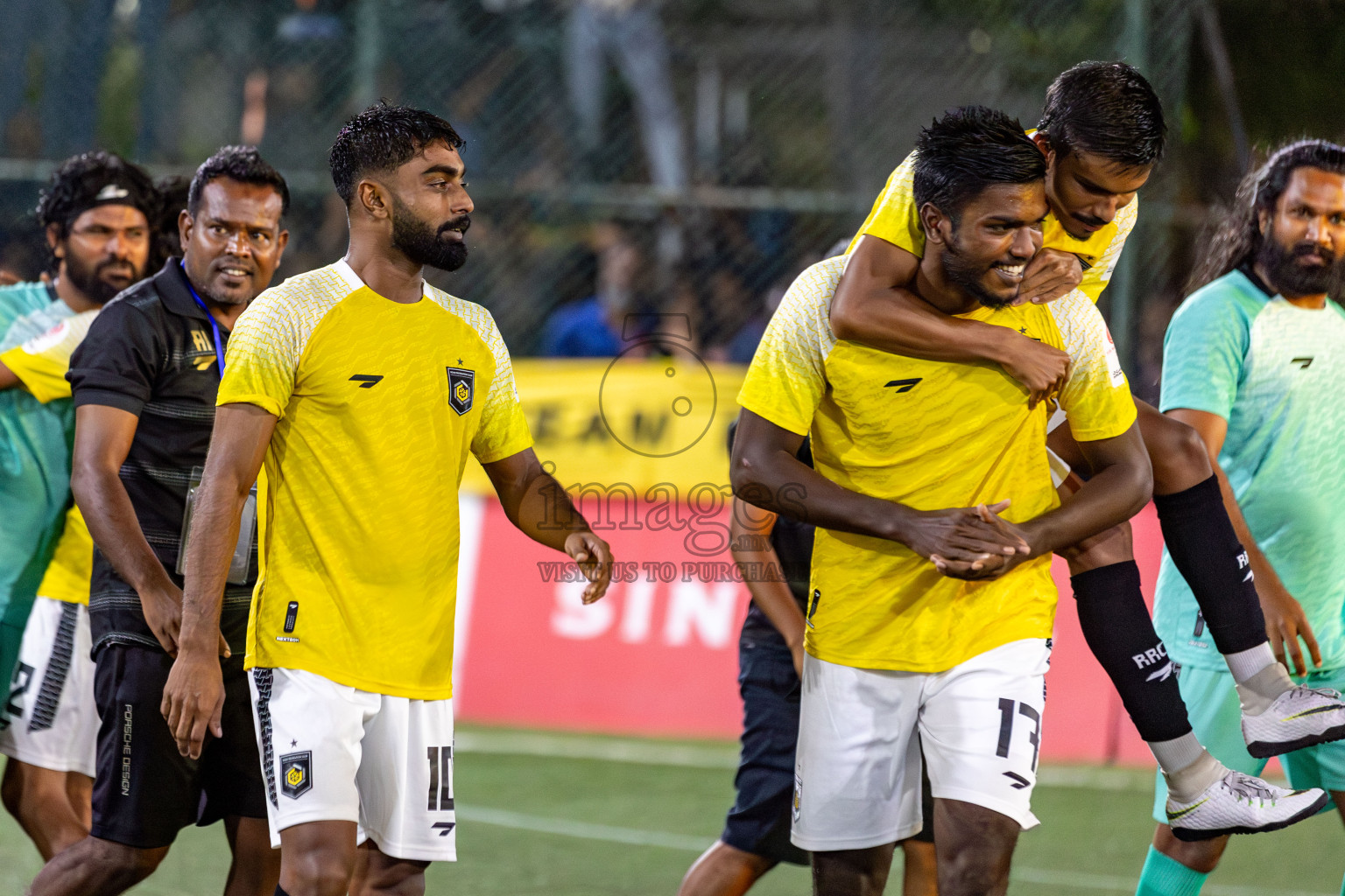 RRC vs MPL in the Semi Finals of Club Maldives Cup 2024 held in Rehendi Futsal Ground, Hulhumale', Maldives on Monday, 14th October 2024. Photos: Hassan Simah / images.mv