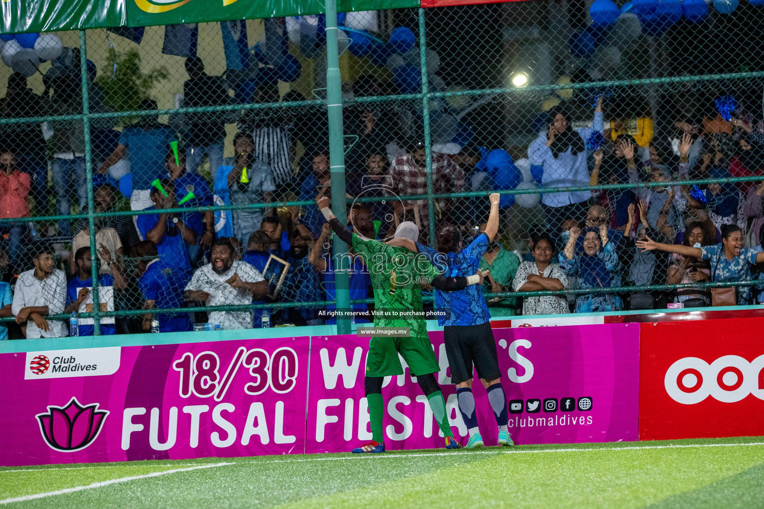 MPL vs Police Club in the Semi Finals of 18/30 Women's Futsal Fiesta 2021 held in Hulhumale, Maldives on 14th December 2021. Photos: Ismail Thoriq/ images.mv