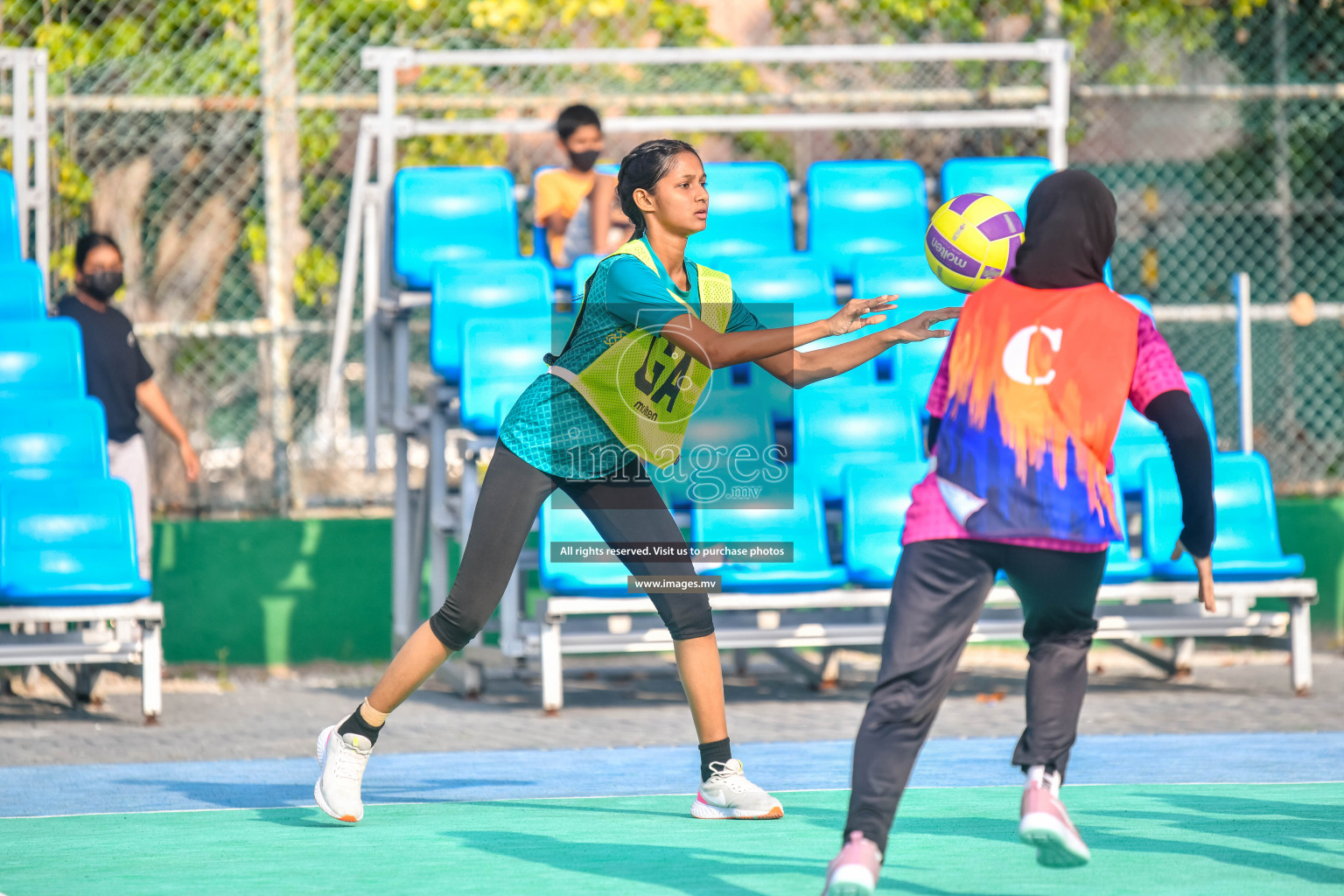 Day 6 of Junior Netball Championship 2022 on 10th March 2022 held in Male', Maldives. Photos by Nausham Waheed