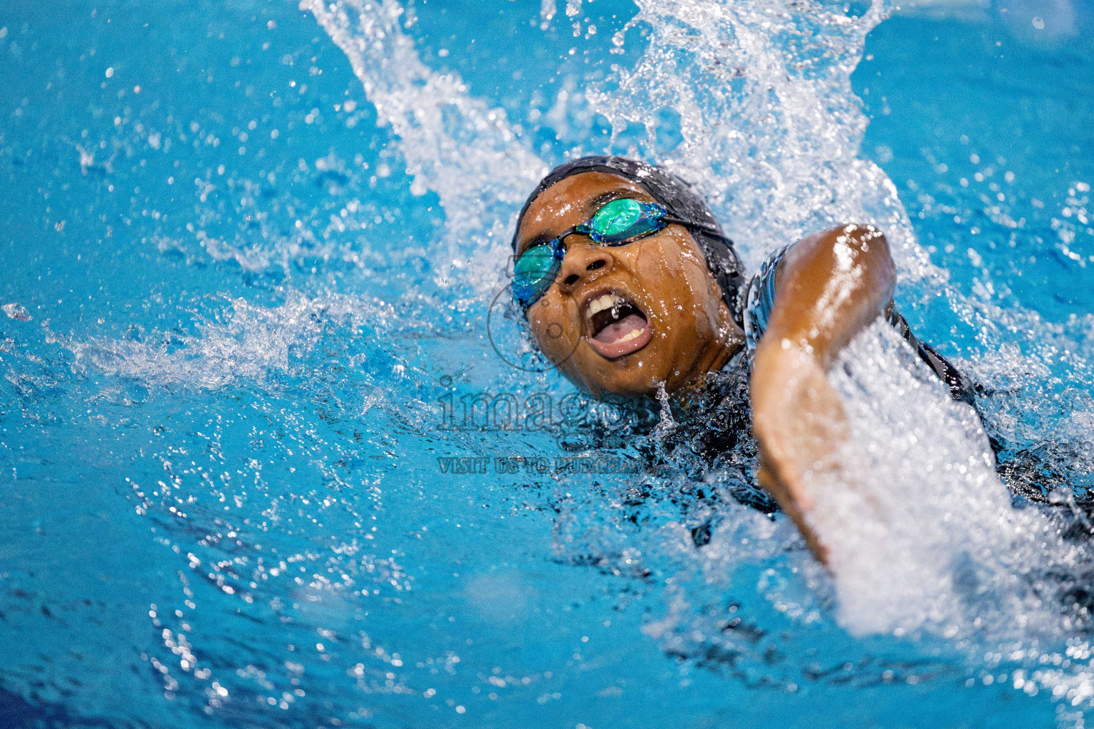 Day 4 of National Swimming Championship 2024 held in Hulhumale', Maldives on Monday, 16th December 2024. Photos: Hassan Simah / images.mv