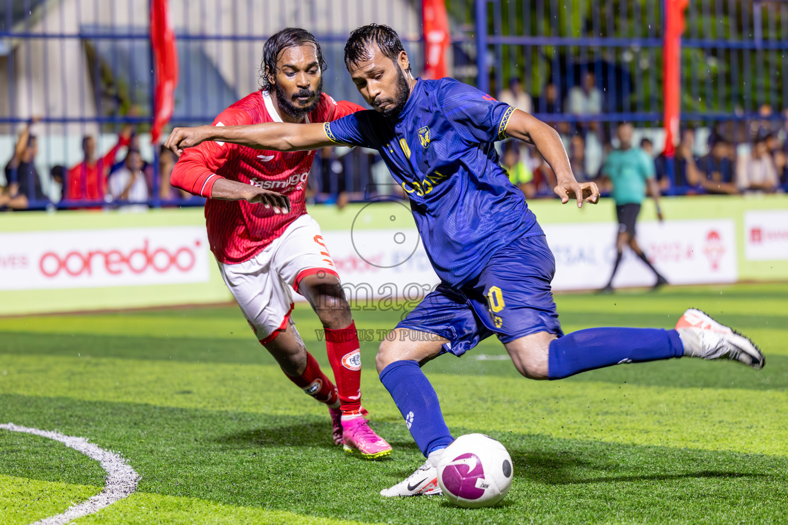 United V vs CC Sports Club in Semi Final of Eydhafushi Futsal Cup 2024 was held on Monday , 15th April 2024, in B Eydhafushi, Maldives Photos: Ismail Thoriq / images.mv