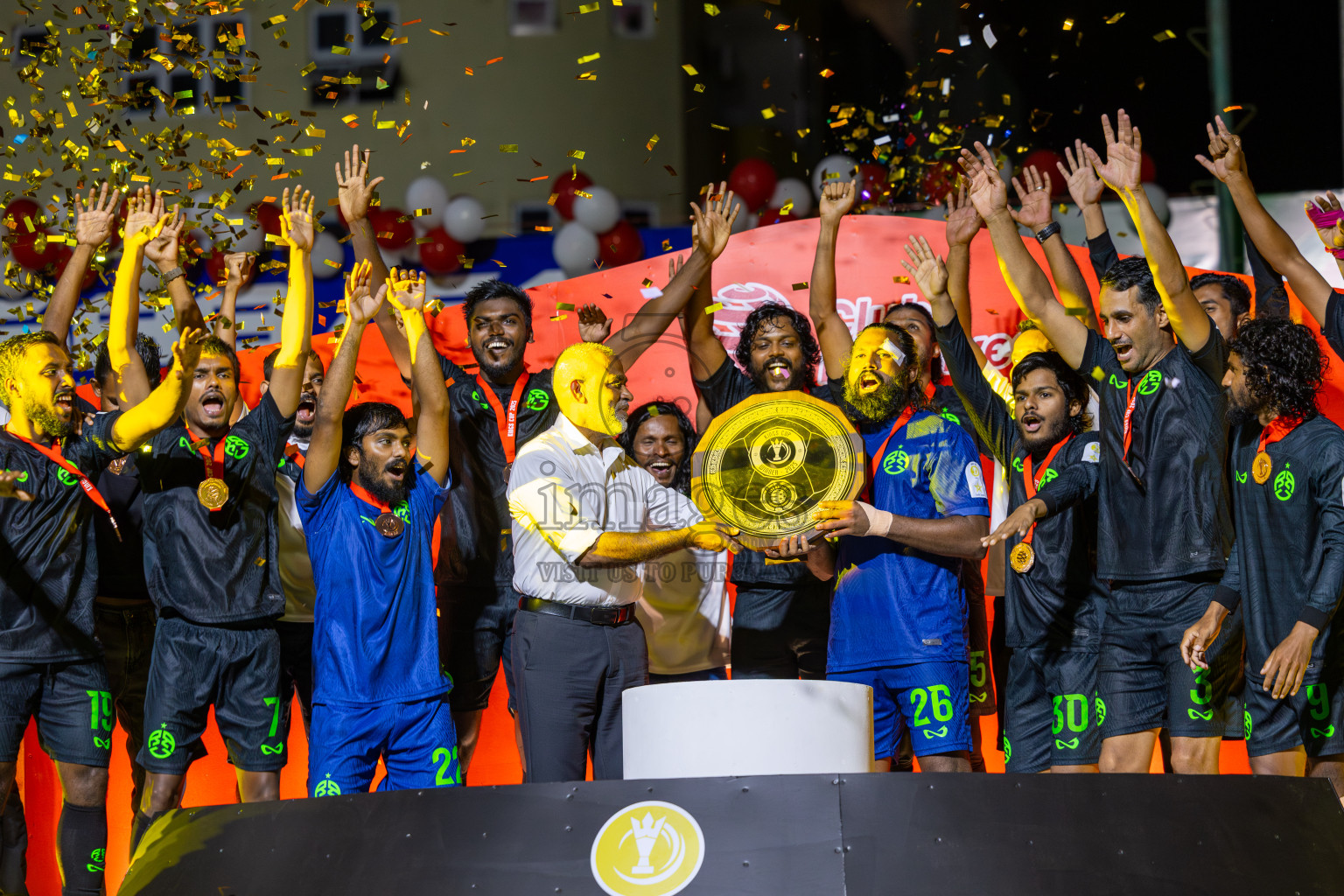 Road Recreation Club vs Club Combination SC Eydhafushi in Kings Cup Final of Club Maldives 2025 was held in Rehendhi Futsal Ground, Hulhumale', Maldives on Tuesday, 9th September 2025. Photos: Ismail Thoriq / images.mv