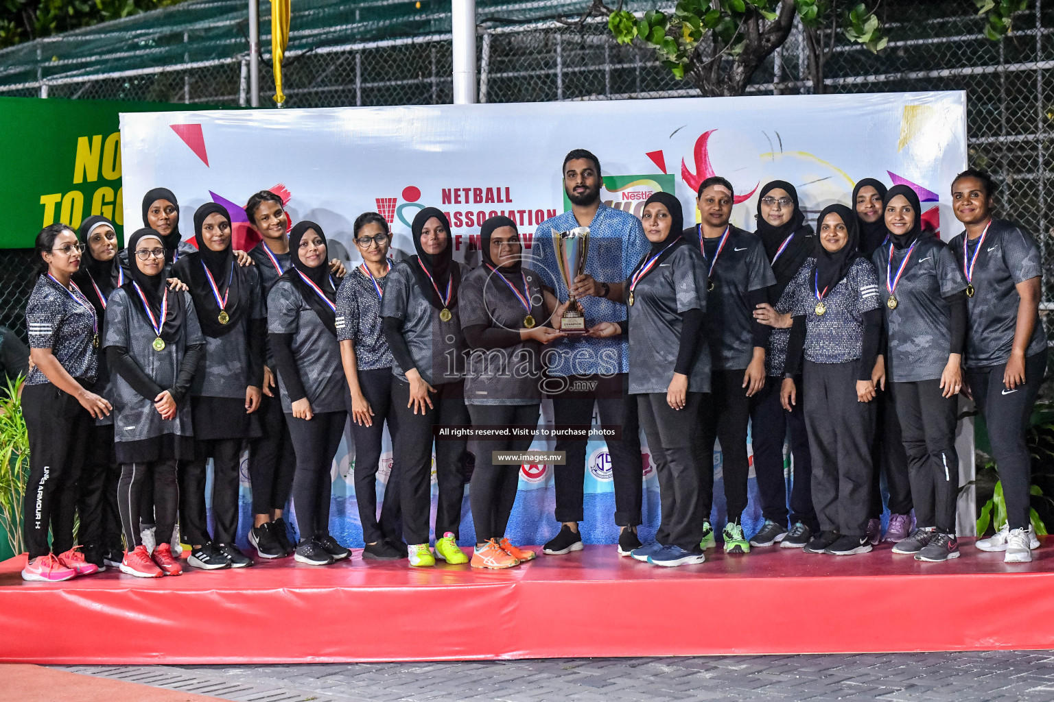 Final of Inter-School Parents Netball Tournament was held in Male', Maldives on 4th December 2022. Photos: Nausham Waheed / images.mv