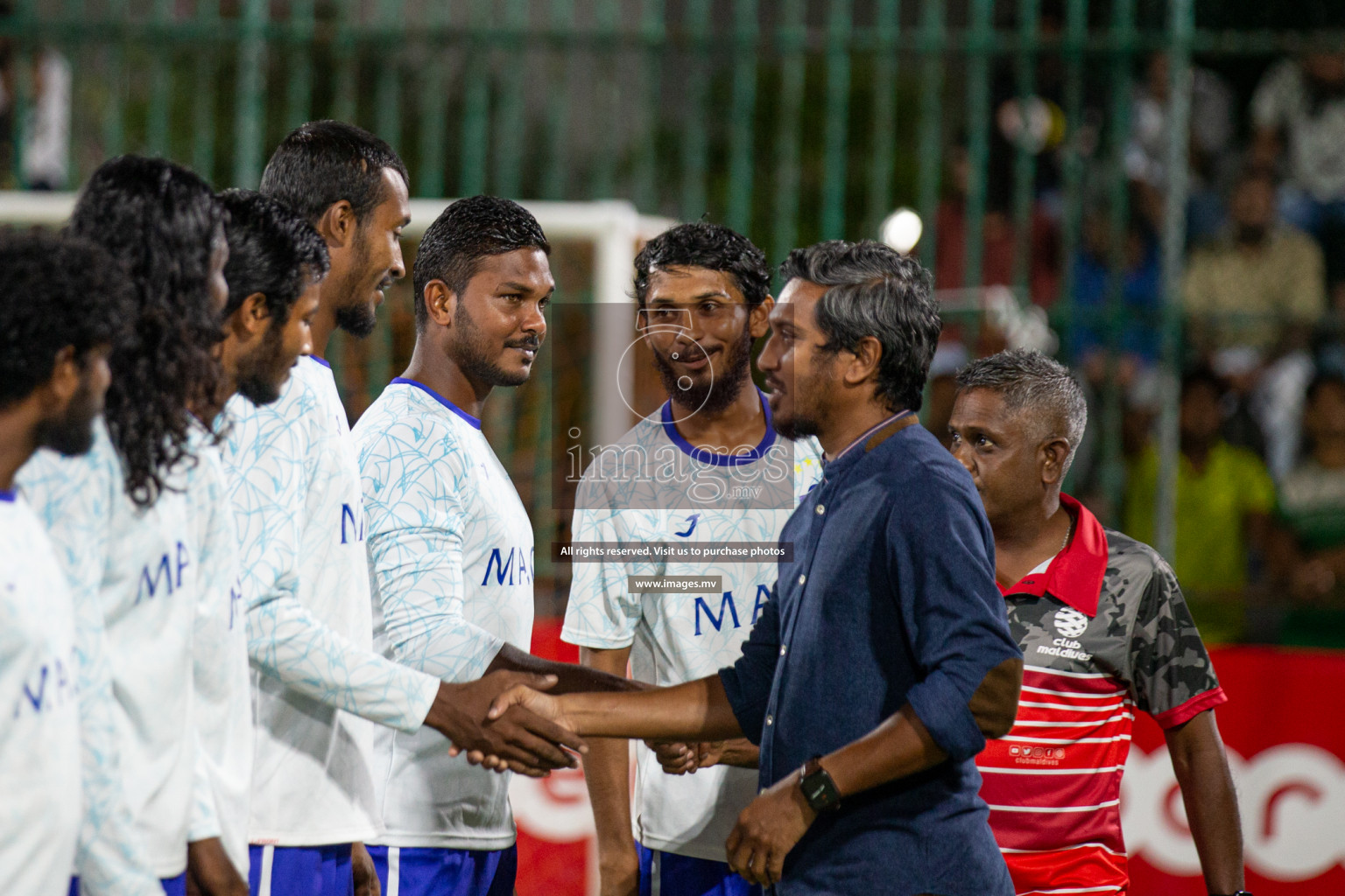 Prison Club vs MACL in the Quarter Finals of Club Maldives 2021 held at Hulhumale;, on 12th December 2021 Photos: Nasam / images.mv