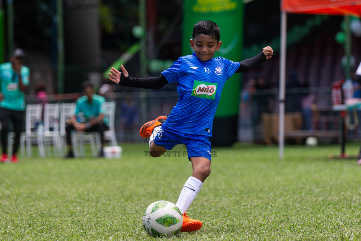 Day 2 of MILO Kids Football Fiesta was held at National Stadium in Male', Maldives on Saturday, 24th February 2024.