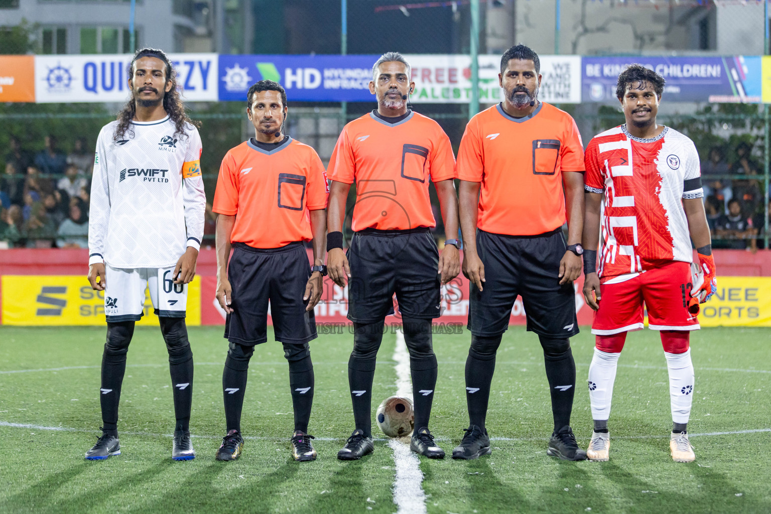 M Muli vs M Naalaafushi in Day 22 of Golden Futsal Challenge 2024 was held on Monday , 5th February 2024 in Hulhumale', Maldives Photos: Nausham Waheed / images.mv