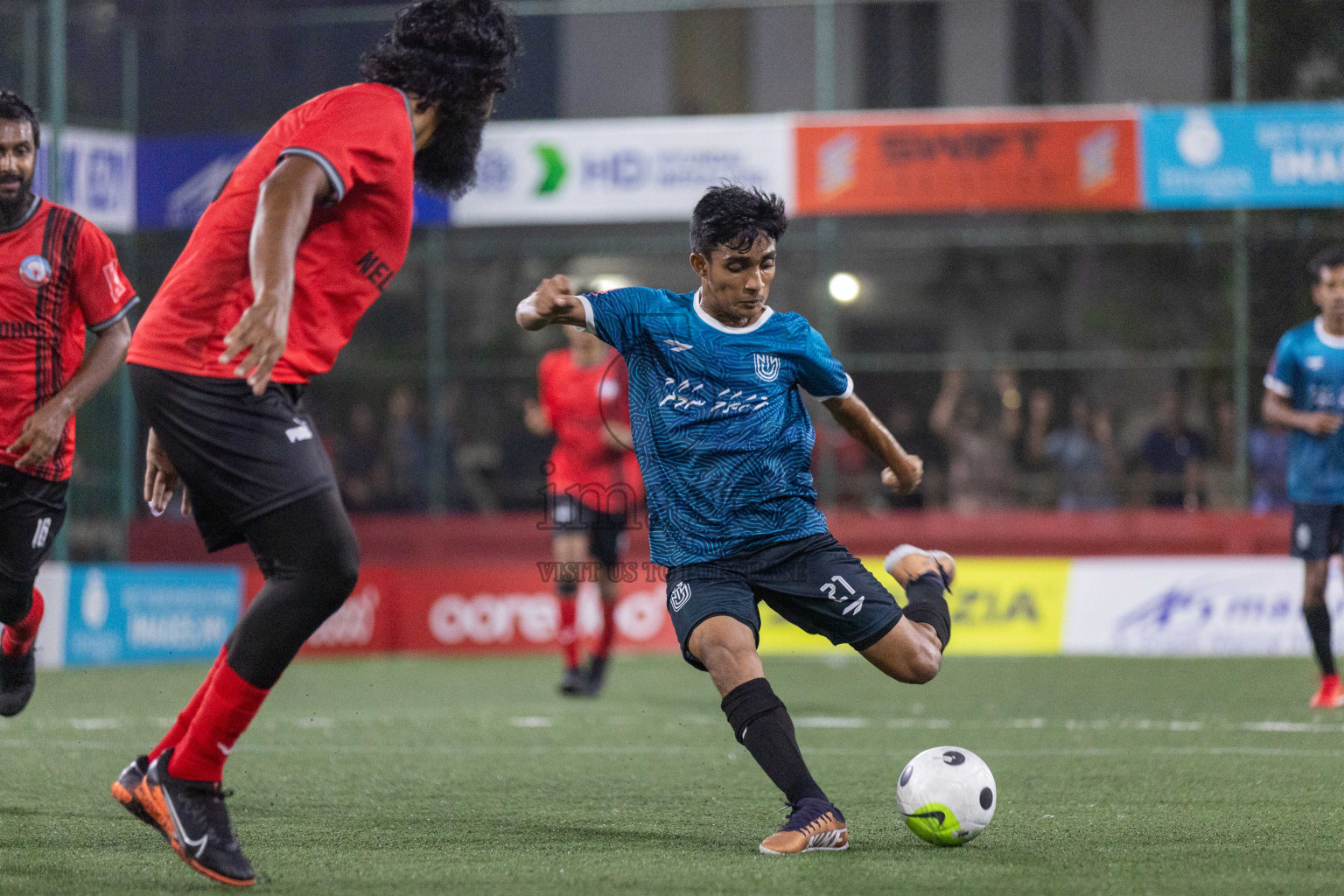 HDh Nellaidhoo vs HDh Nolhivaram in Golden Futsal Challenge 2024 was held on Tuesday, 16th January 2024, in Hulhumale', Maldives Photos: Ismail Thoriq / images.mv