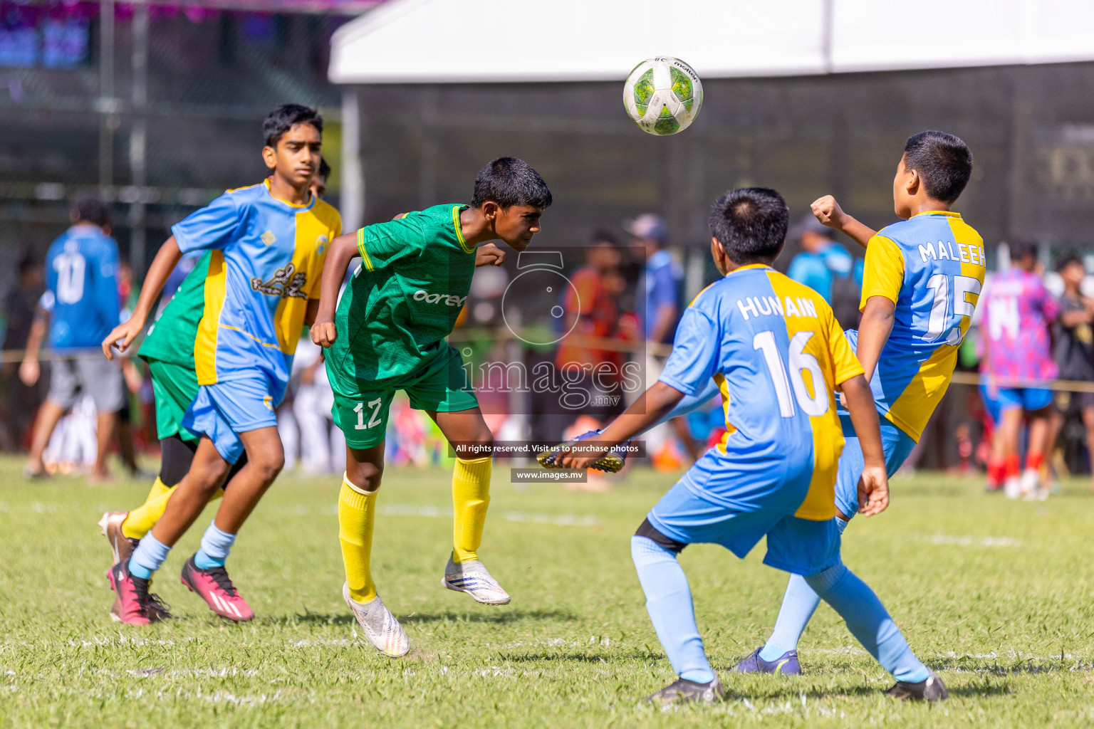 Day 1 of MILO Academy Championship 2023 (U12) was held in Henveiru Football Grounds, Male', Maldives, on Friday, 18th August 2023. 
Photos: Ismail Thoriq / images.mv