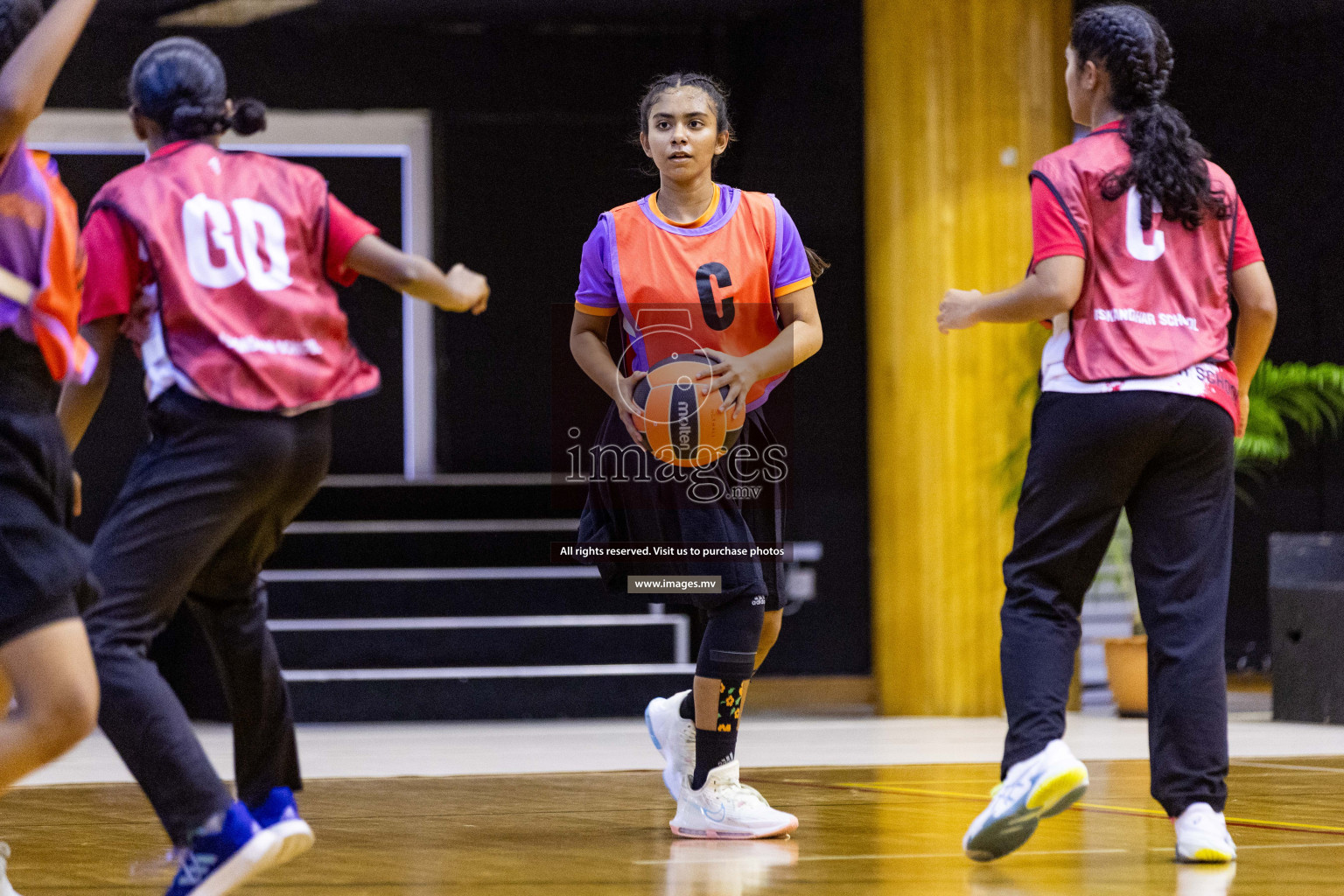 Final of 24th Interschool Netball Tournament 2023 was held in Social Center, Male', Maldives on 7th November 2023. Photos: Nausham Waheed / images.mv