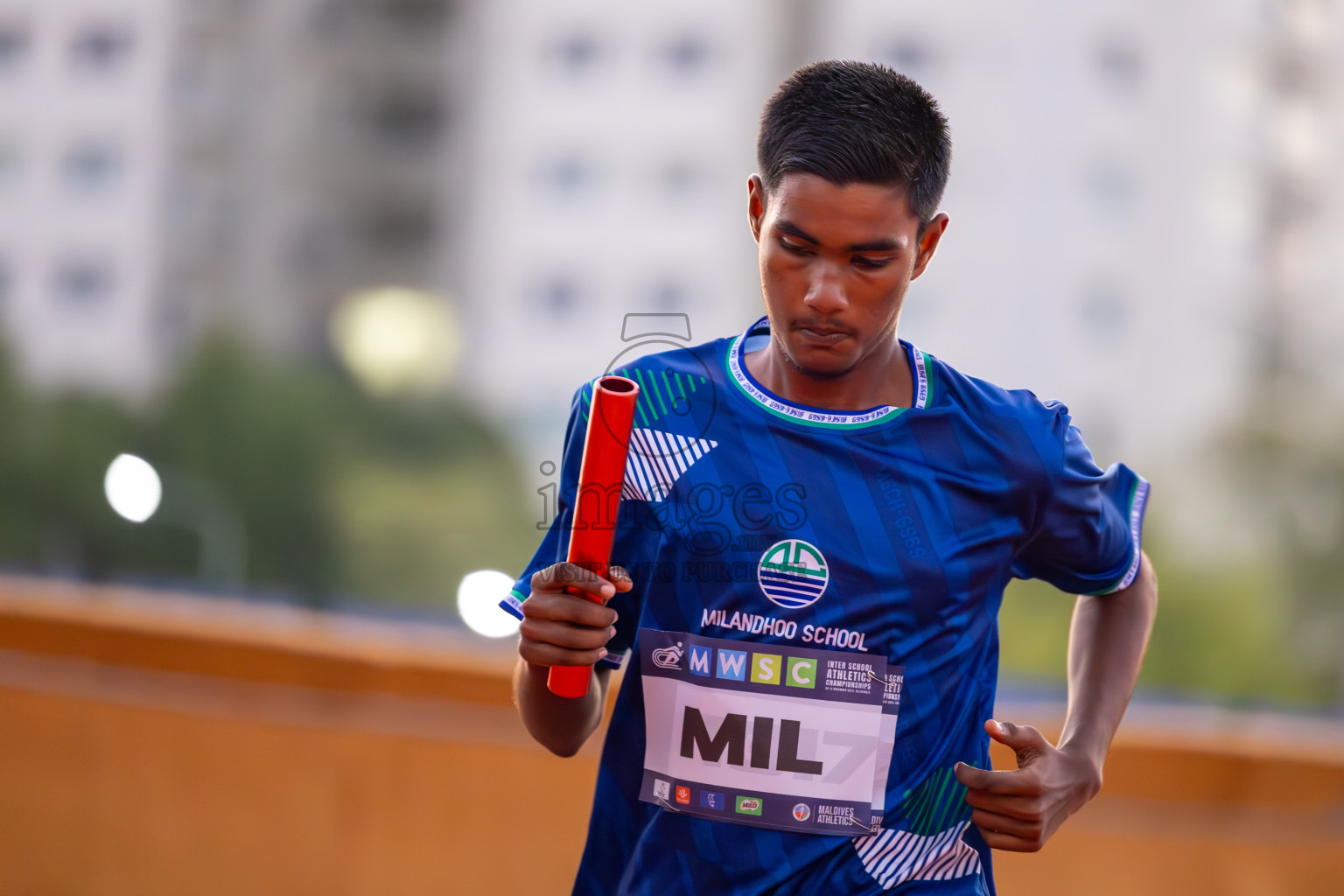 Day 4 of MWSC Interschool Athletics Championships 2024 held in Hulhumale Running Track, Hulhumale, Maldives on Tuesday, 12th November 2024. Photos by: Ismail Thoriq / Images.mv