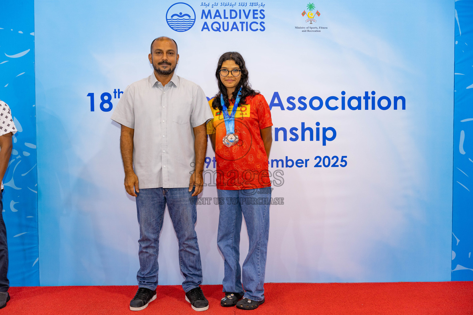 18th Swimming Association Championship 2025, Closing Ceremony was held on Saturday, 29th November 2025 at Swimming Track Hulhumale', Maldives. Photos: Areef Adam / images.mv