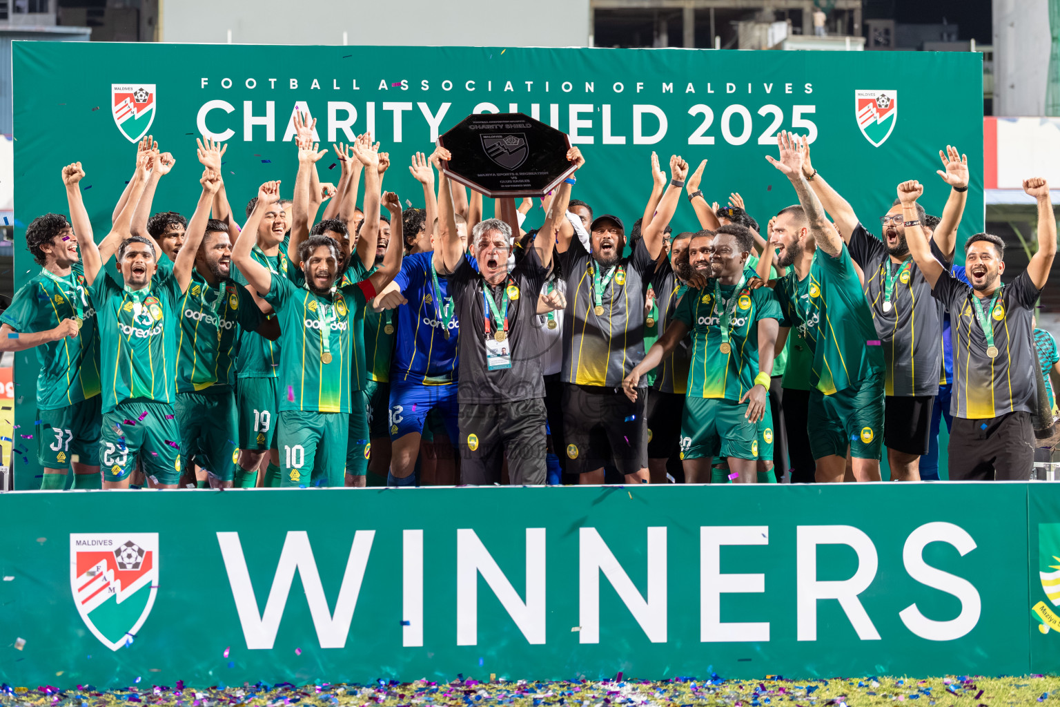 Charity Shield Match between Maziya Sports and Recreation Club and Club Eagles held in National Football Stadium, Male', Maldives Photos: Abdulla Abeedh / Images.mv