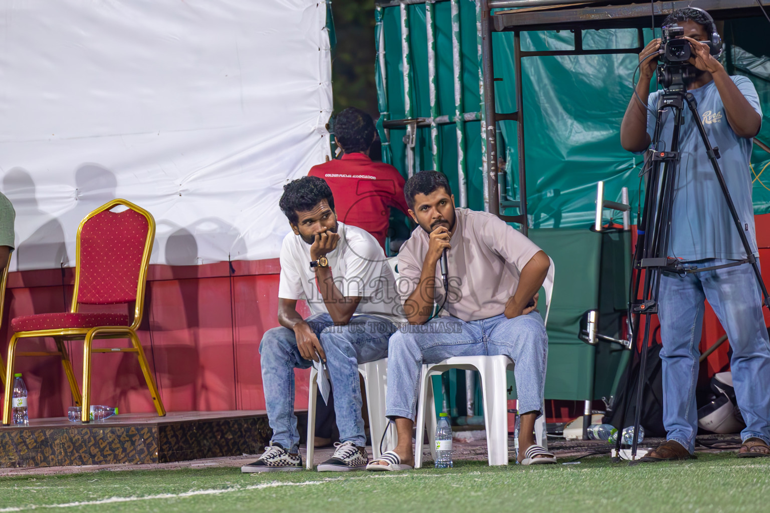 K Gaafaru vs B Eydhafushi in Semi Finals of Golden Futsal Challenge 2024 which was held on Friday, 1st March 2024, in Hulhumale', Maldives.
Photos: Ismail Thoriq / images.mv