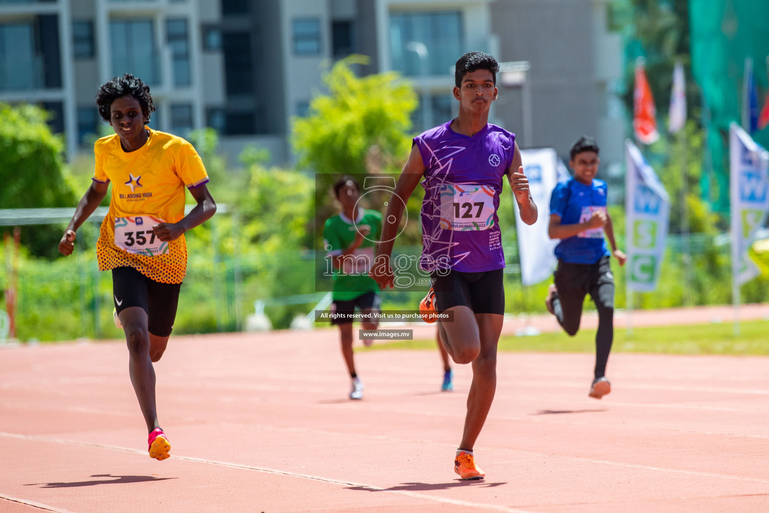 Day three of Inter School Athletics Championship 2023 was held at Hulhumale' Running Track at Hulhumale', Maldives on Tuesday, 16th May 2023. Photos: Nausham Waheed / images.mv