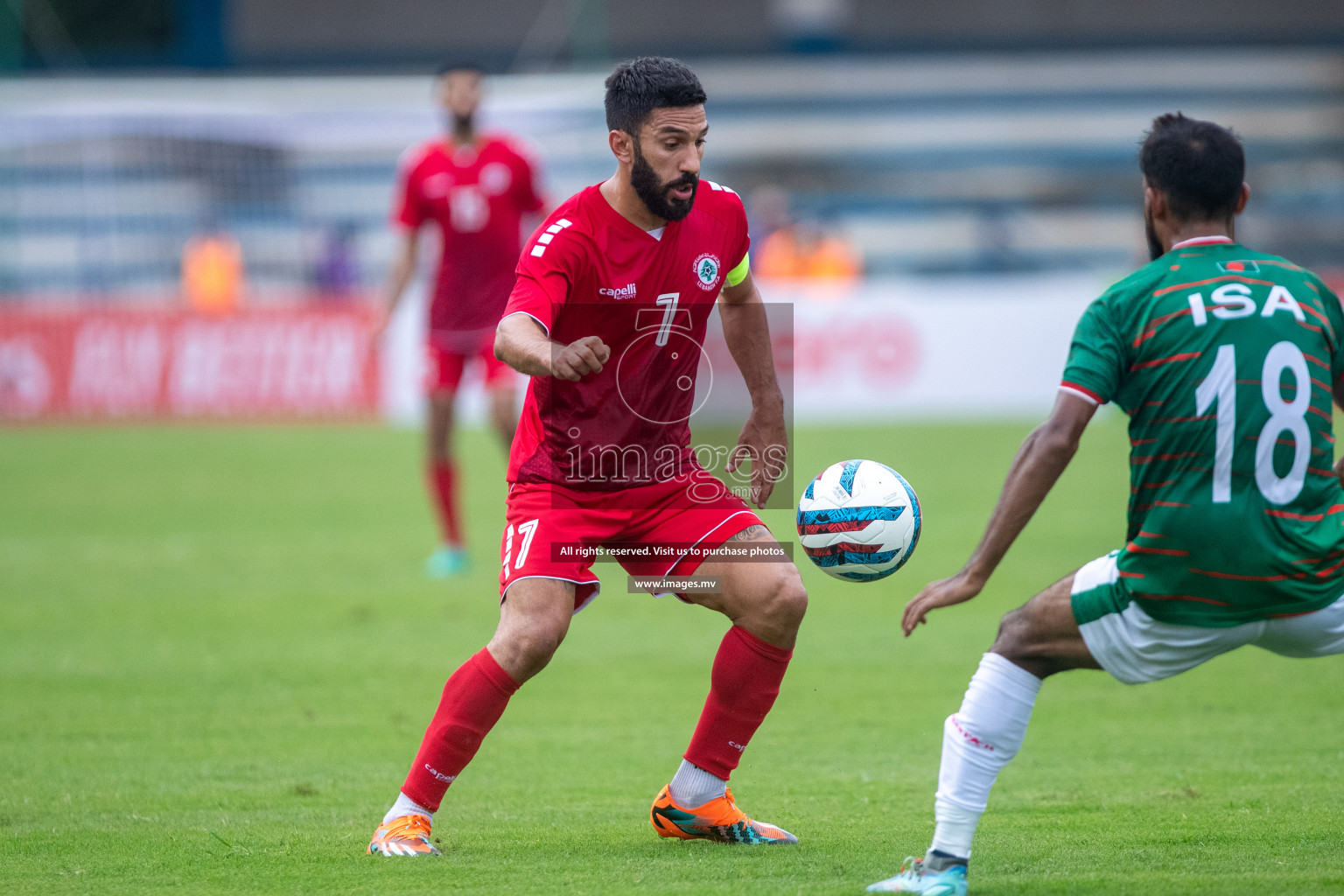 Lebanon vs Bangladesh in SAFF Championship 2023 held in Sree Kanteerava Stadium, Bengaluru, India, on Wednesday, 22nd June 2023. Photos: Nausham Waheed / images.mv