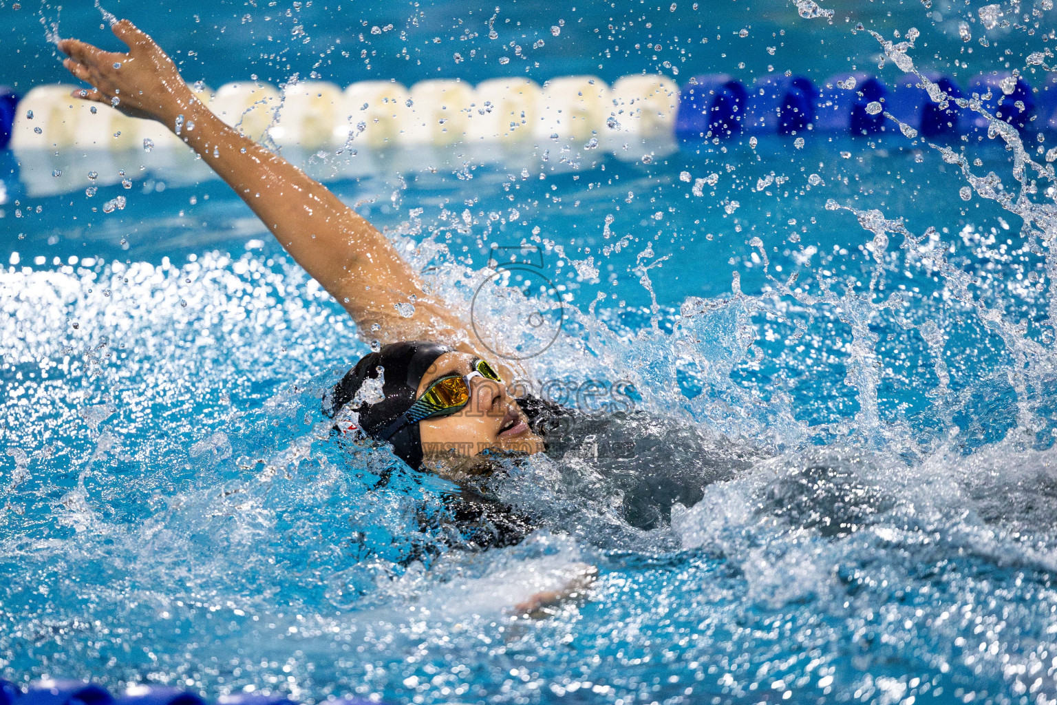 Day 6 of National Swimming Competition 2024 held in Hulhumale', Maldives on Wednesday, 18th December 2024. Photos: Mohamed Mahfooz Moosa / images.mv