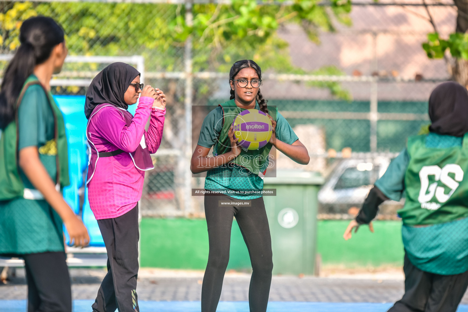 Day 9 of Junior Netball Championship 2022 held in Male', Maldives. Photos by Nausham Waheed