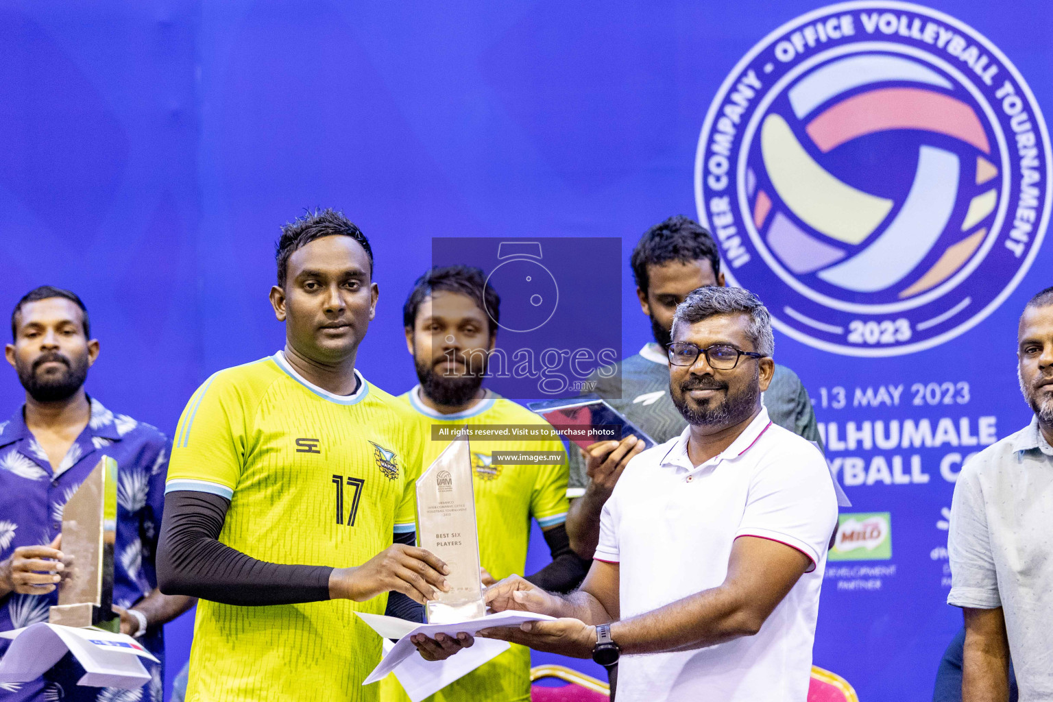 Final of Inter Company-Office Volleyball Tournament 2023 was held in Social Center, Male', Maldives on Saturday, 20th May 2023.  Photos: Ismail Thoriq / images.mv