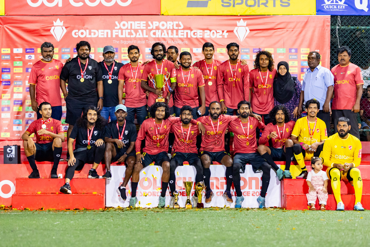 Dh Kudahuvadhoo vs Dh Maaenboodhoo in Day 24 of Golden Futsal Challenge 2024 was held on Wednesday  , 7th February 2024 in Hulhumale', Maldives Photos: Nausham Waheed / images.mv