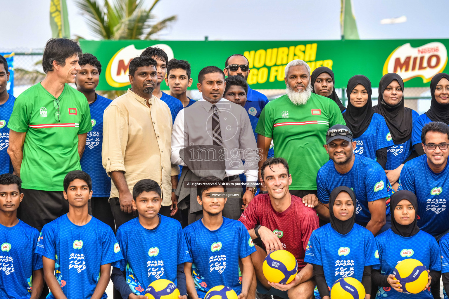 Vollyball players trainning session with Giba Photos by Nausham waheed