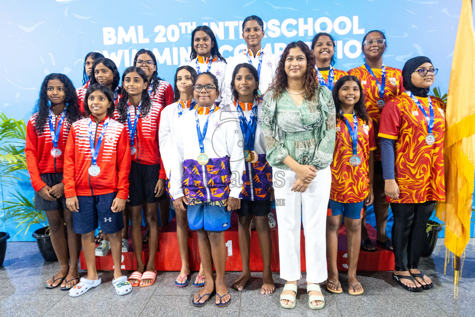 Day 4 of 20th Inter-school Swimming Competition 2024 held in Hulhumale', Maldives on Tuesday, 15th October 2024. Photos: Ismail Thoriq / images.mv