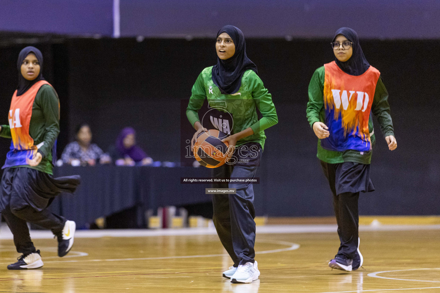 Day7 of 24th Interschool Netball Tournament 2023 was held in Social Center, Male', Maldives on 2nd November 2023. Photos: Nausham Waheed / images.mv