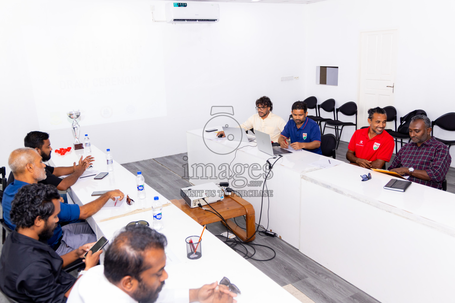 Draw Ceremony of FAM League Cup 2025 held in Male, Maldives, on Wednesday, 30th April 2025 Photos: Nausham Waheed / images.mv