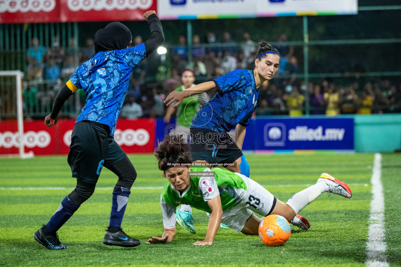 orts Limited vs WAMCO - in the Finals 18/30 Women's Futsal Fiesta 2021 held in Hulhumale, Maldives on 18 December 2021. Photos by Shuu Abdul Sattar