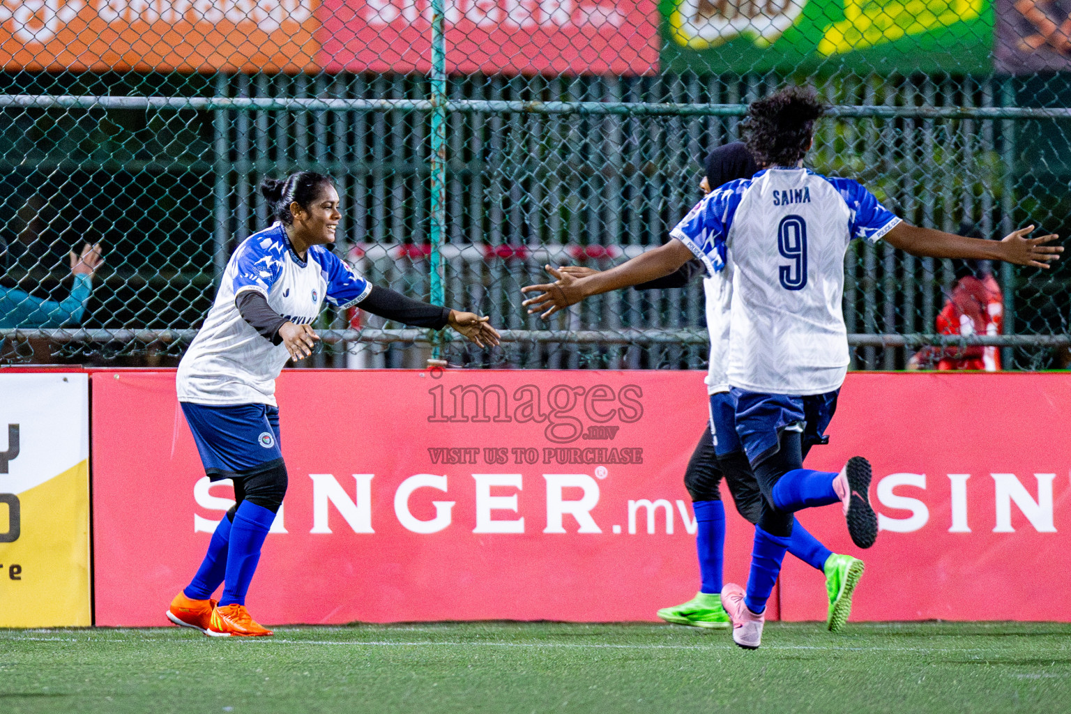 WAMCO vs POLICE CLUB in Eighteen Thirty 2024 2024 held in Rehendi Futsal Ground, Hulhumale', Maldives on Monday, 16th September 2024. Photos: Shu / images.mv