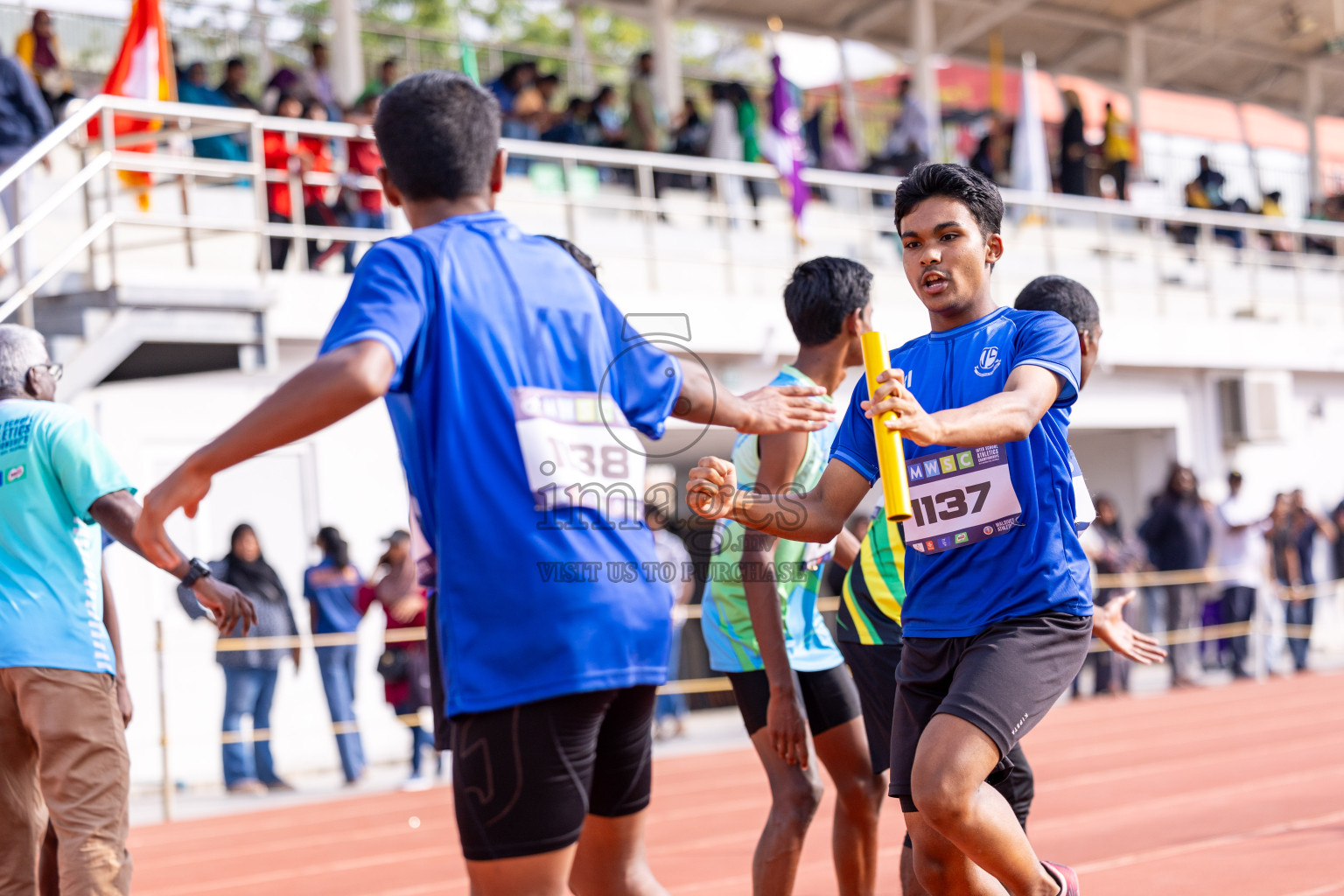 Day 5 of MWSC Interschool Athletics Championships 2024 held in Hulhumale Running Track, Hulhumale, Maldives on Wednesday, 13th November 2024. Photos by: Ismail Thoriq / Images.mv