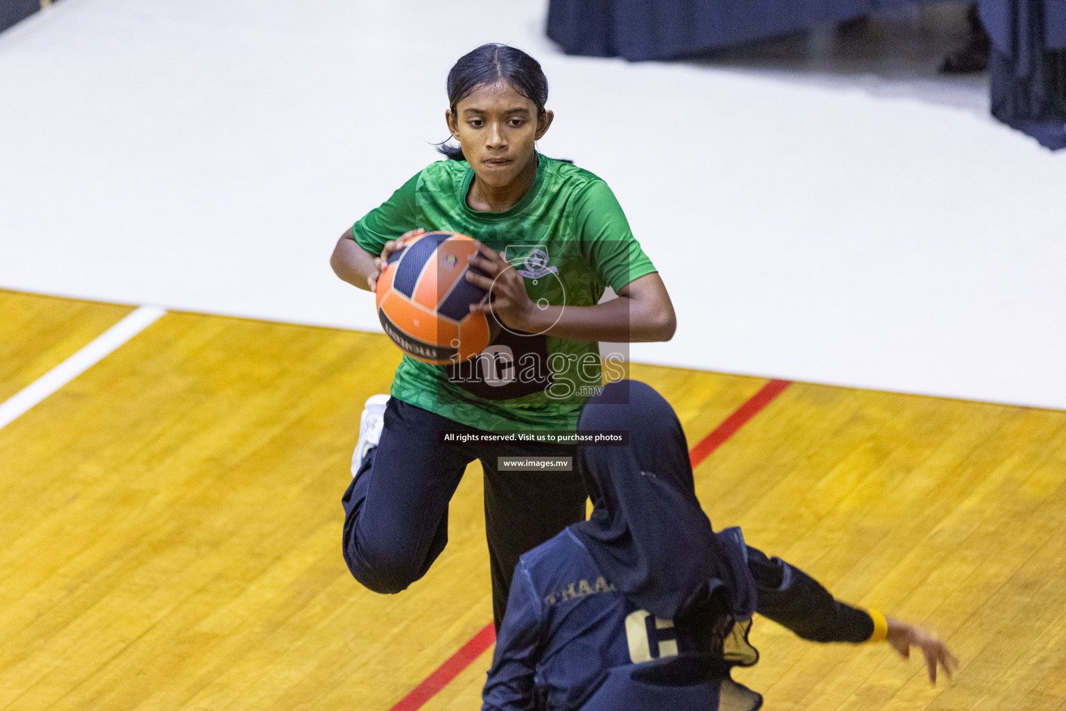 Day6 of 24th Interschool Netball Tournament 2023 was held in Social Center, Male', Maldives on 1st November 2023. Photos: Nausham Waheed / images.mv