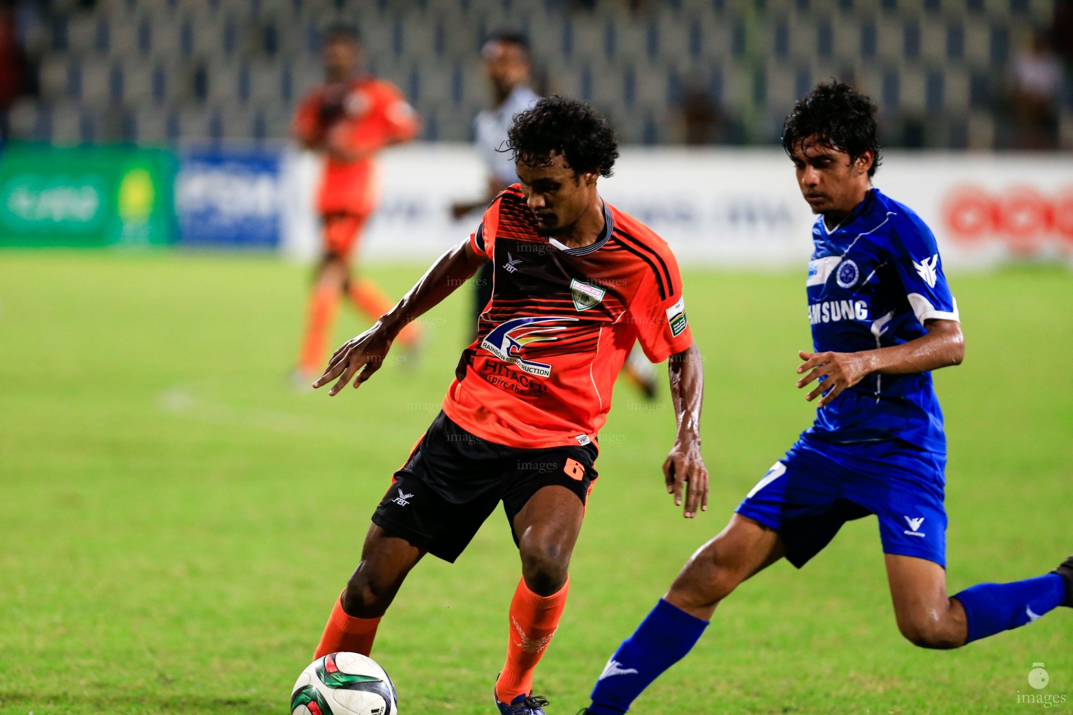 Club Eagles vs New Radiant Sports Club in Ooredoo Dhivehi Premier League in Male', Maldives,  Wednesday, June. 29 , 2016.(Images.mv Photo/ Hussain Sinan).