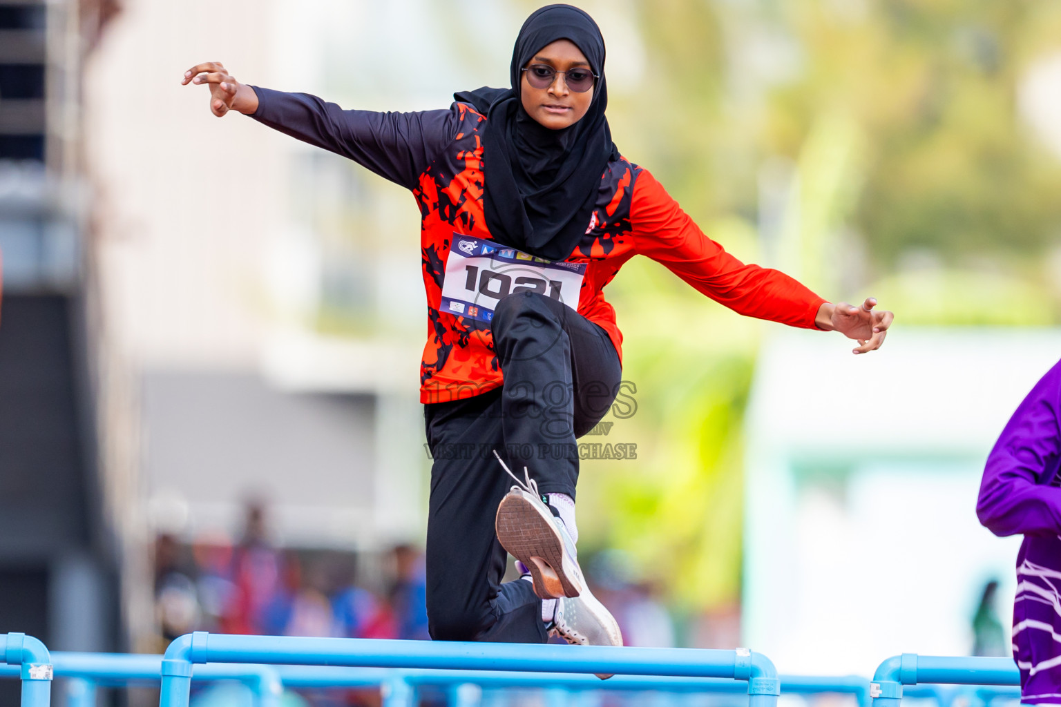 Day 4 of MWSC Interschool Athletics Championships 2024 held in Hulhumale Running Track, Hulhumale, Maldives on Tuesday, 12th November 2024. Photos by: Nausham Waheed / Images.mv