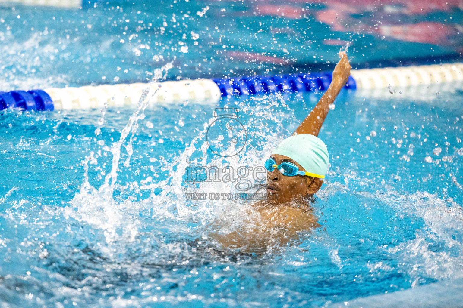 Day 1 of 20th Inter-school Swimming Competition 2024 held in Hulhumale', Maldives on Saturday, 12th October 2024. Photos: Ismail Thoriq / images.mv