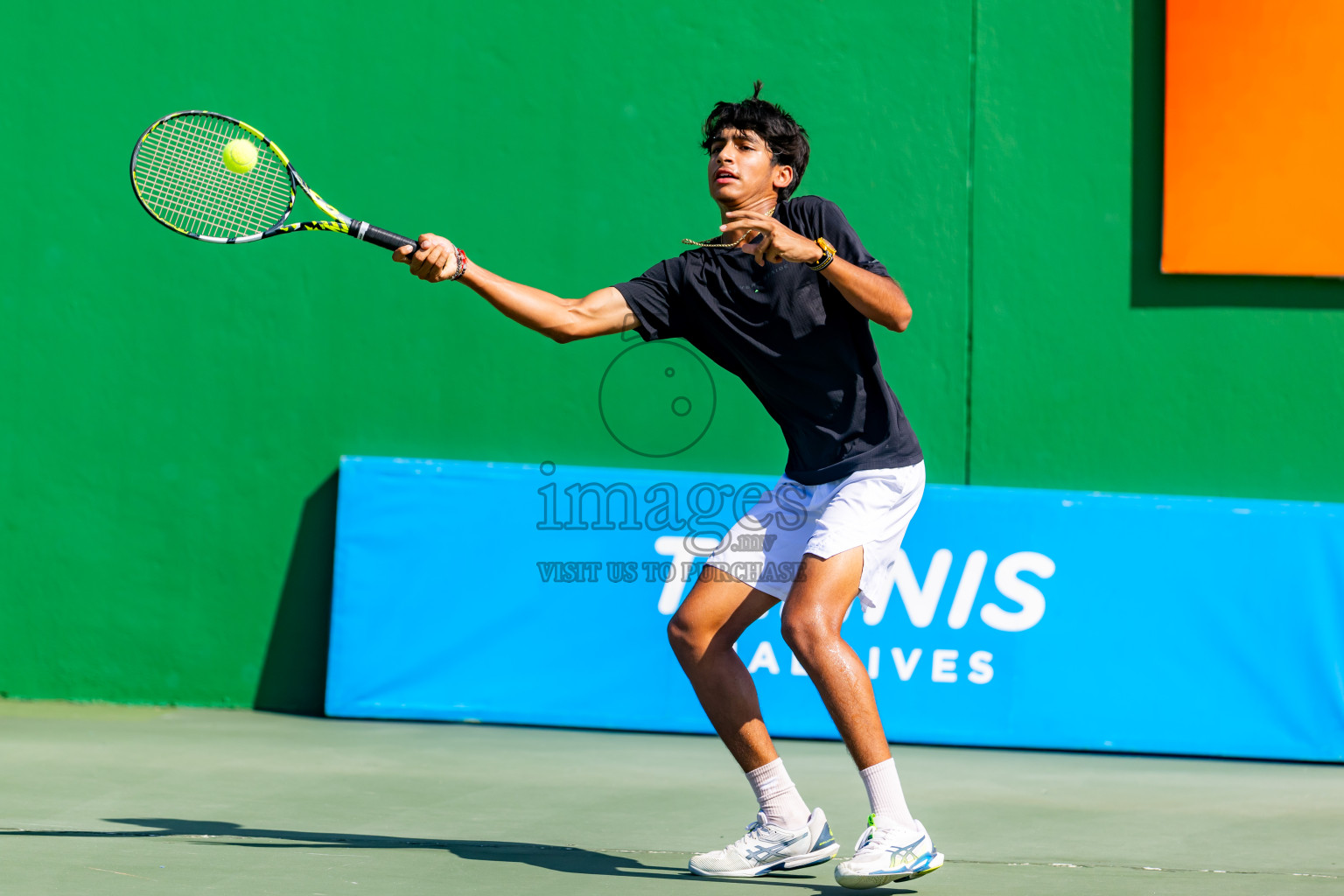 Day 2 of ATF Maldives Junior Open Tennis was held in Male' Tennis Court, Male', Maldives on Tuesday, 10th December 2024. Photos: Nausham Waheed / images.mv