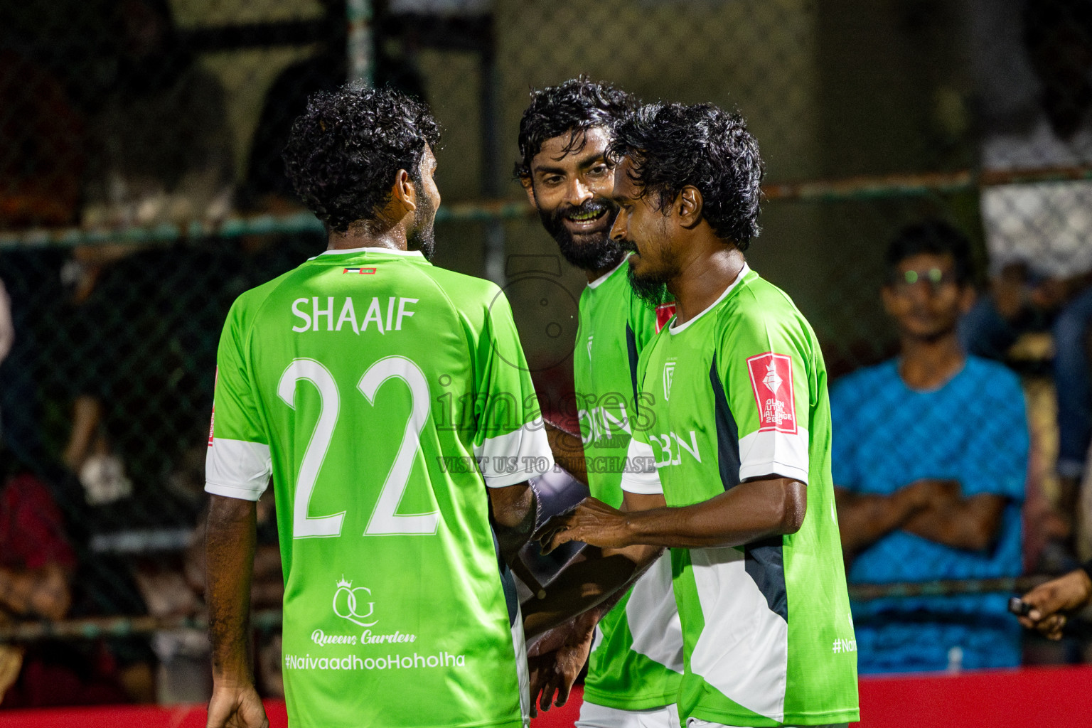 HDh Naivaadhoo vs HDh Nellaidhoo in Day 13 of Golden Futsal Challenge 2025 was held on Friday, 17th January 2025, in Hulhumale', Maldives. Photos: Nausham Waheed / images.mv
