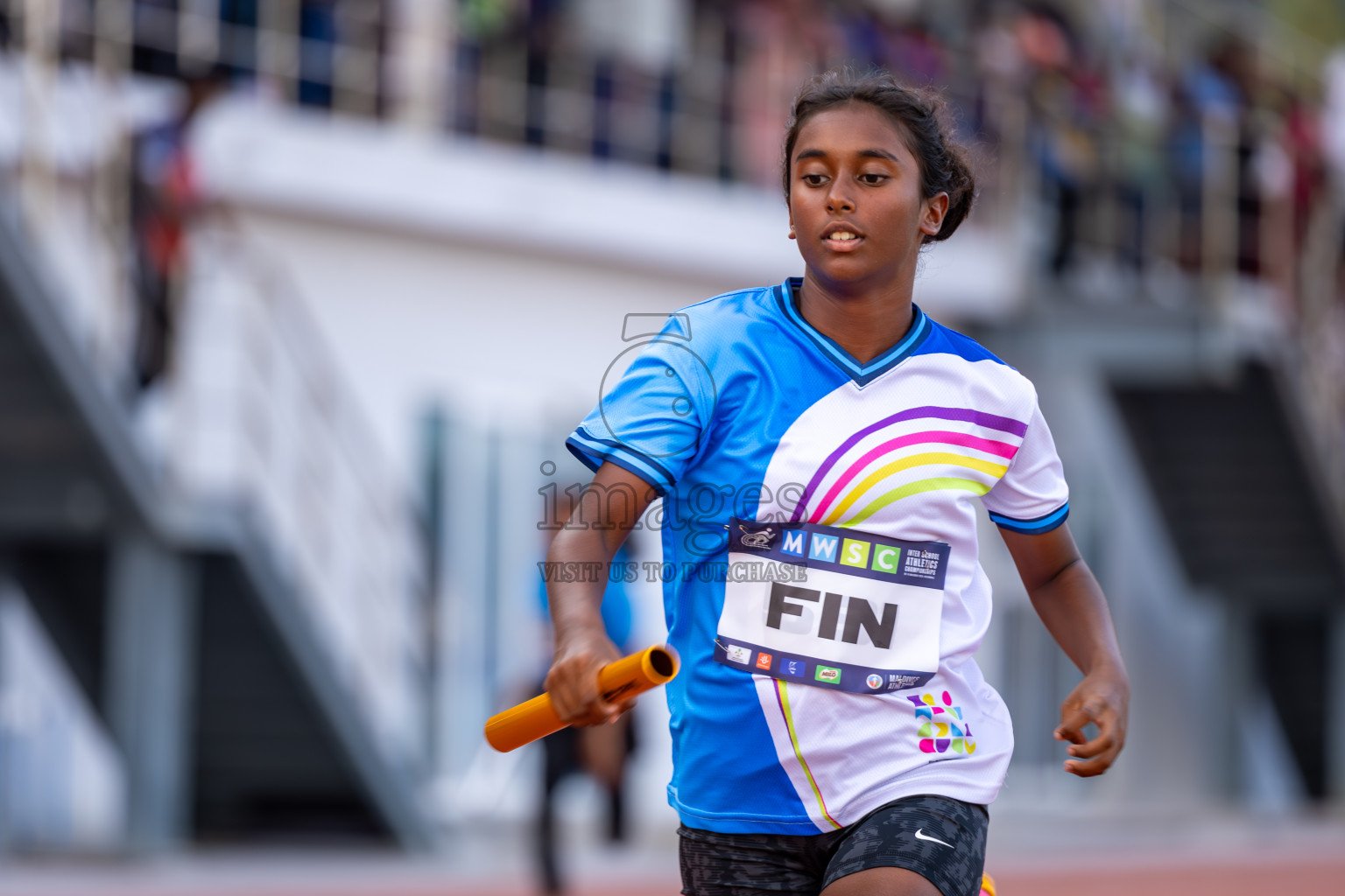 Day 5 of MWSC Interschool Athletics Championships 2024 held in Hulhumale Running Track, Hulhumale, Maldives on Wednesday, 13th November 2024. Photos by: Ismail Thoriq / Images.mv