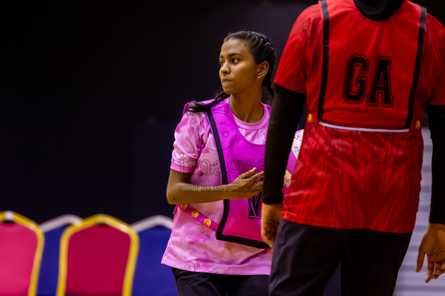 C Matrix vs Xenith SC in Day 7 of 24th Milo Netball Association Championship was held in Social Center at Male', Maldives on Sunday, 7th September 2025. Photos: Nausham Waheed / images.mv