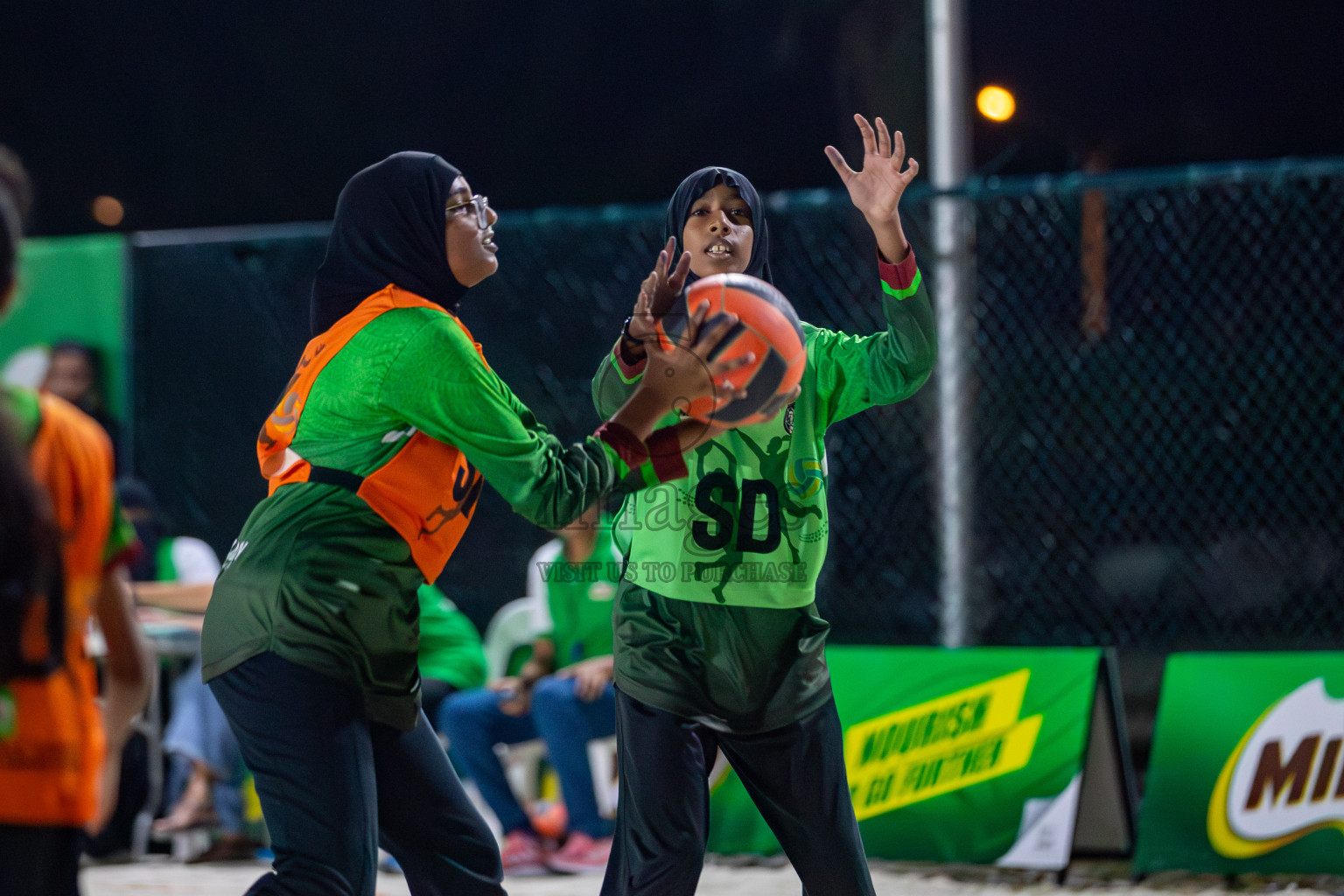 Day 1 of Milo Ramadan Half Court Netball Challenge on 21st March 2024, held in Central Park, Hulhumale, Male', Maldives