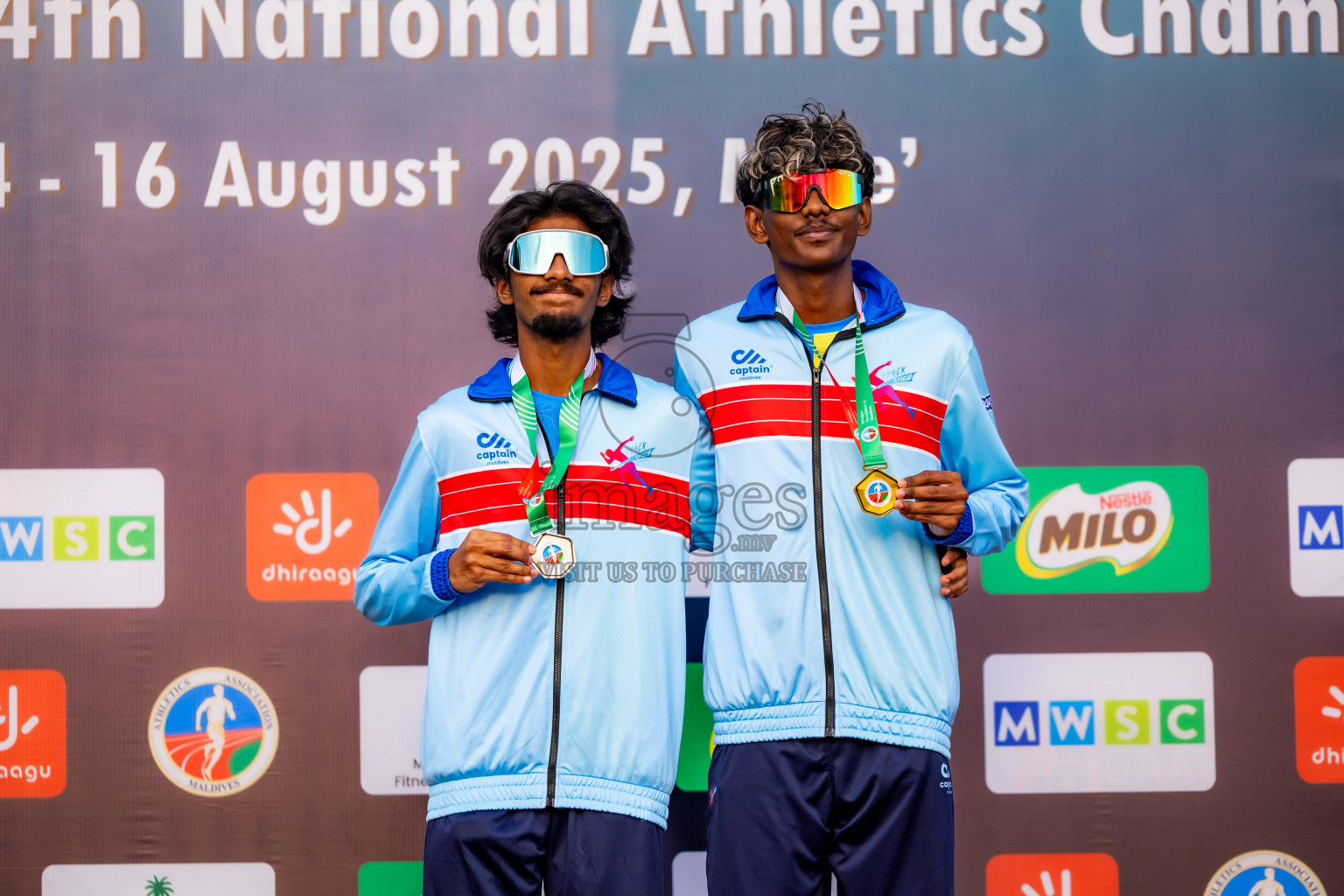 Day 1 of National Athletics Championship 2025 was held at Ekuveni Running Ground in Male', Maldives on Thursday, 14th August 2025. Photos: Nausham Waheed / images.mv