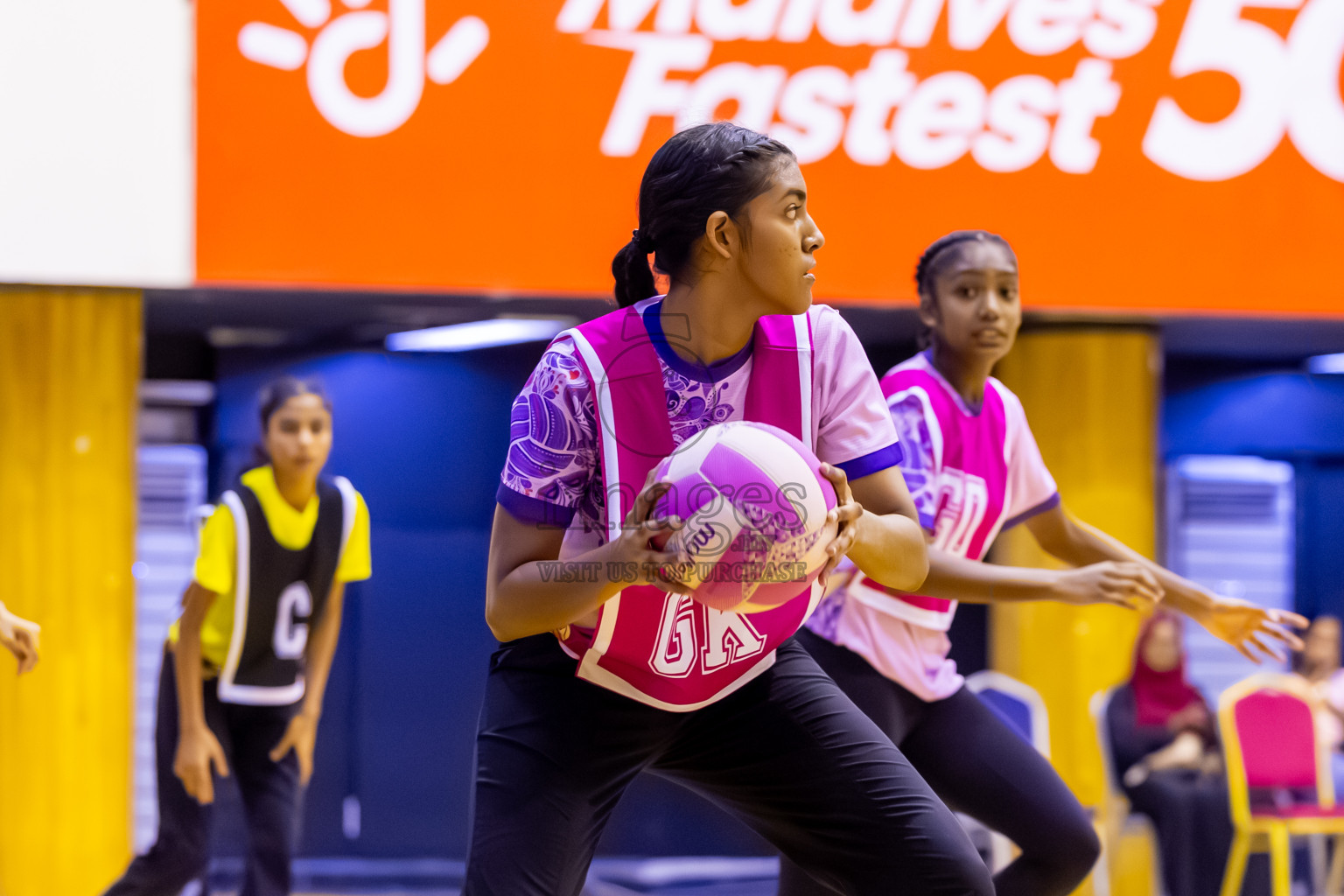 KYRC vs N Sports A in Day 5 of 24th Milo Netball Association Championship held in Social Center at Male', Maldives on Friday, 5th September 2025. Photos: Nausham Waheed / images.mv