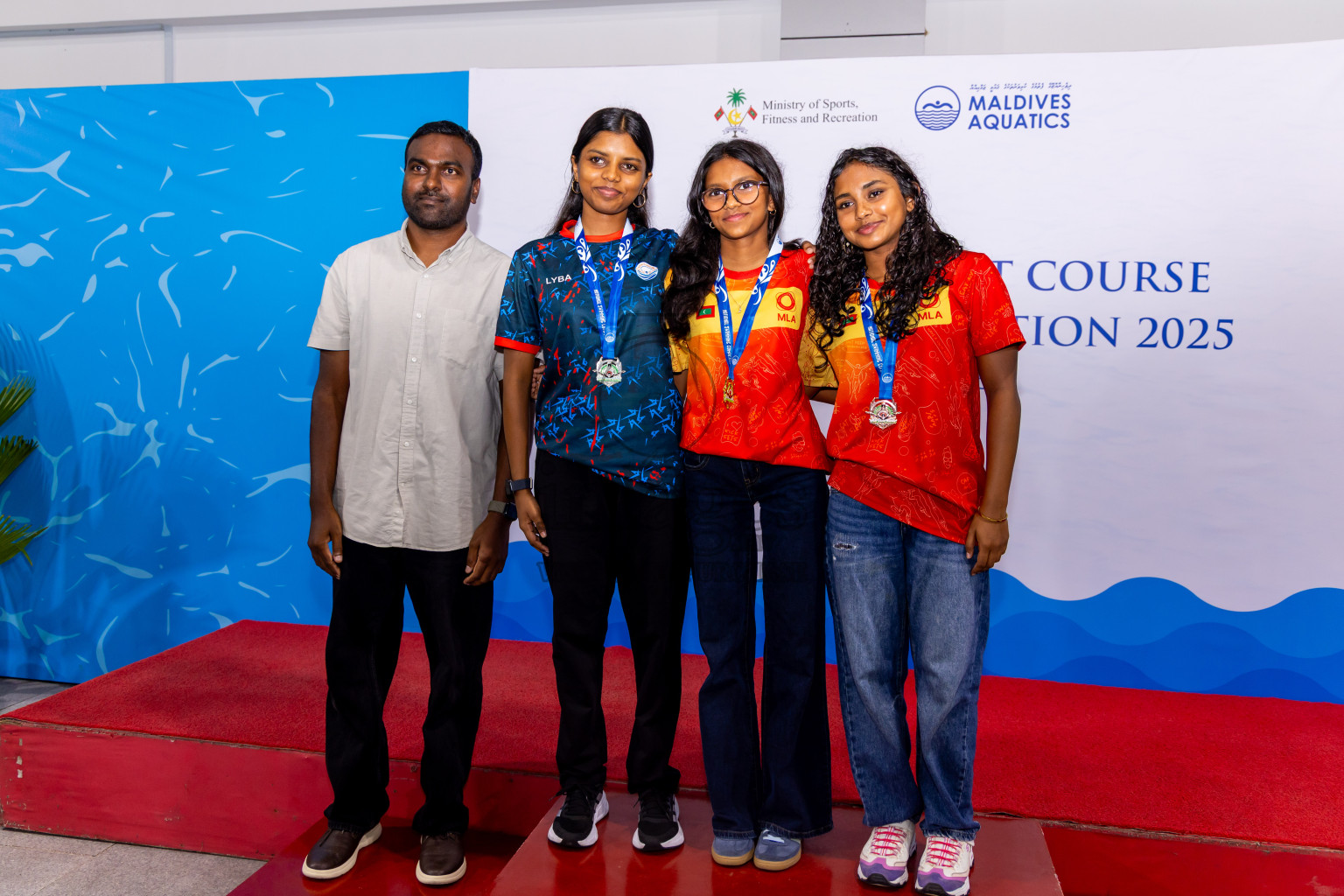Closing Ceremony of 1st National Short Course Swimming Competition held in Hulhumale', Maldives on Thursday, 19th June 2025. Photos: Nausham Waheed / images.mv