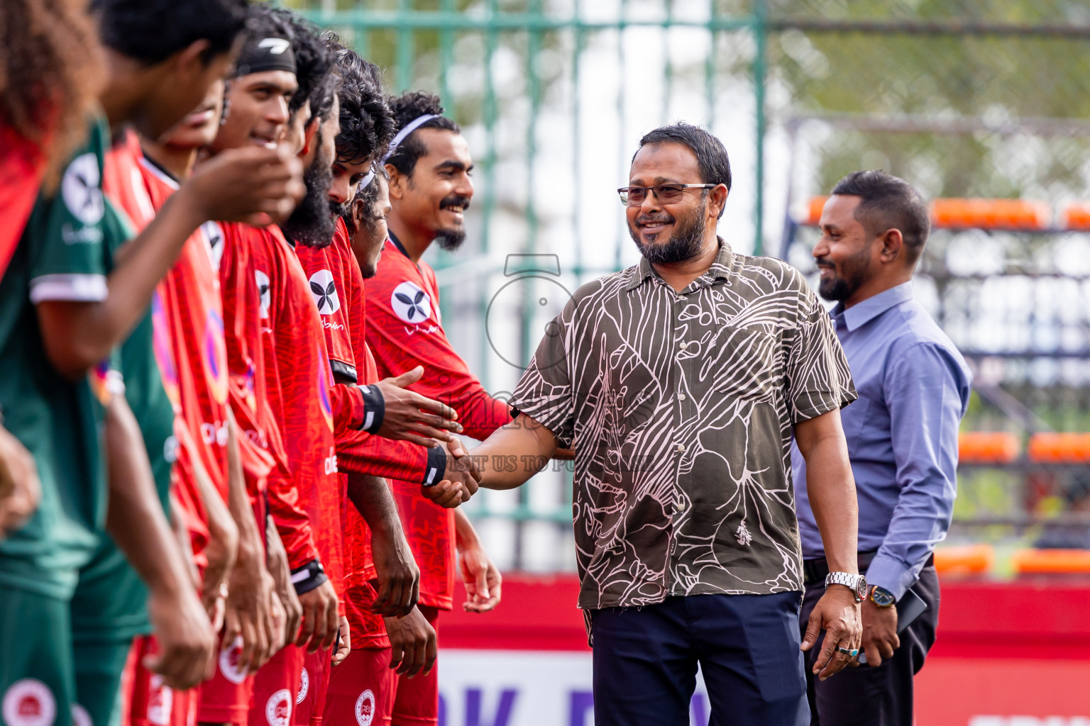 GDh Madaveli vs GDh Faresmaathodaa in Day 12 of Golden Futsal Challenge 2025 was held on Thursday, 16th January 2025, in Hulhumale', Maldives Photos: Nausham Waheed  / images.mv