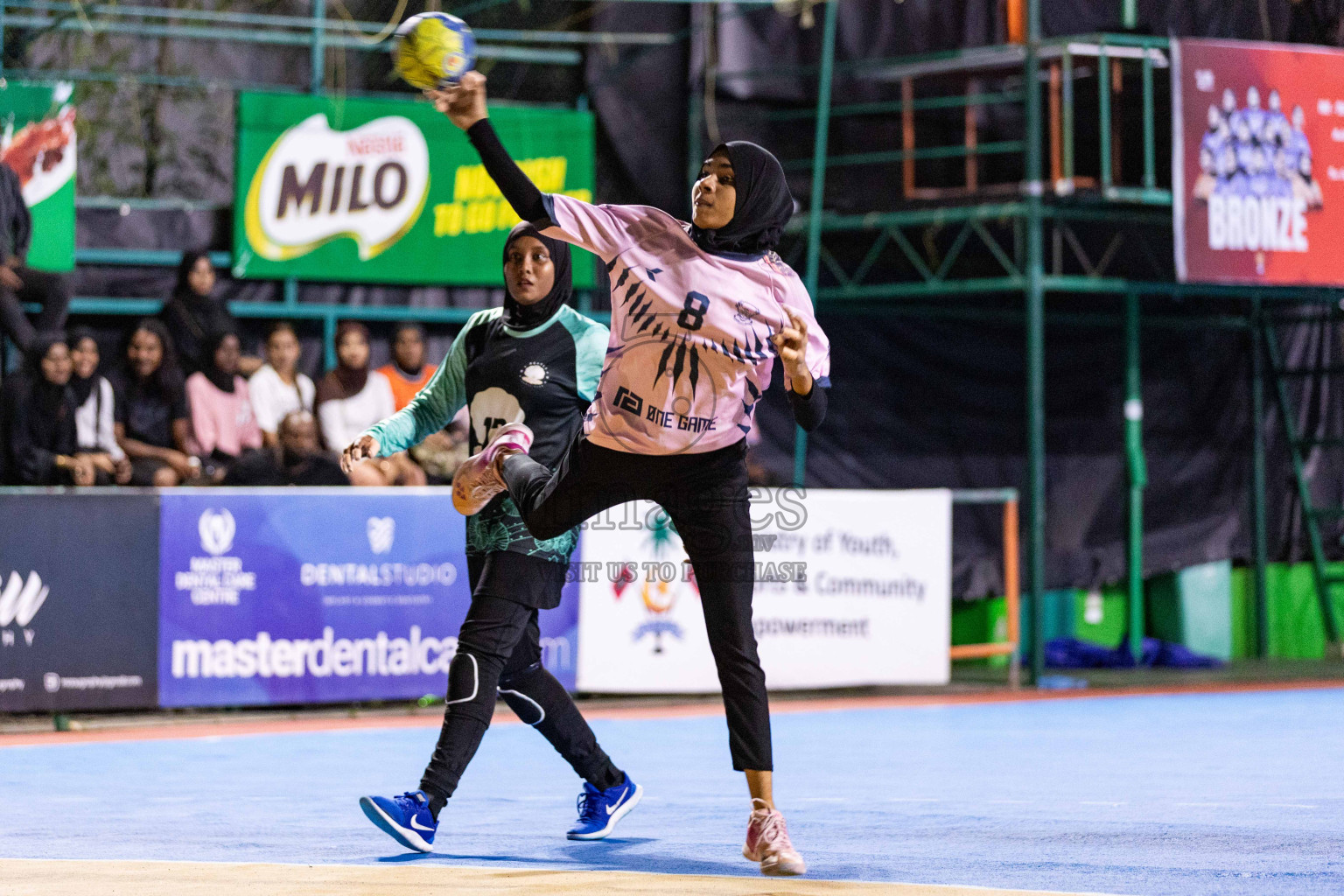 Day 7 of 10th National Handball Tournament 2023, held in Handball ground, Male', Maldives on Sunday, 4th December 2023 Photos: Nausham Waheed/ Images.mv